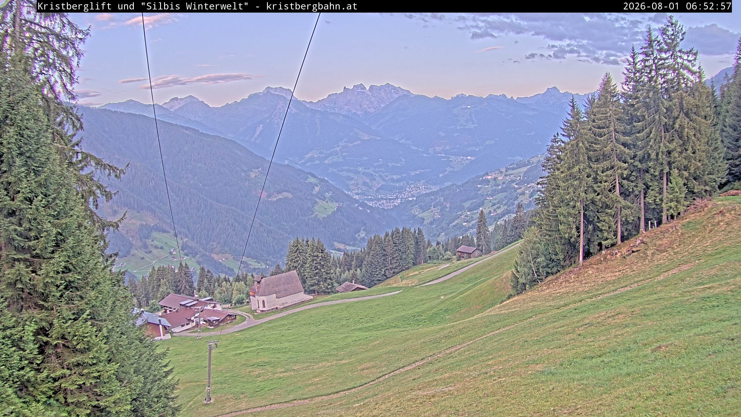 Archiv Foto Webcam Kristberg - Silbertal, St. Agatha Kirche