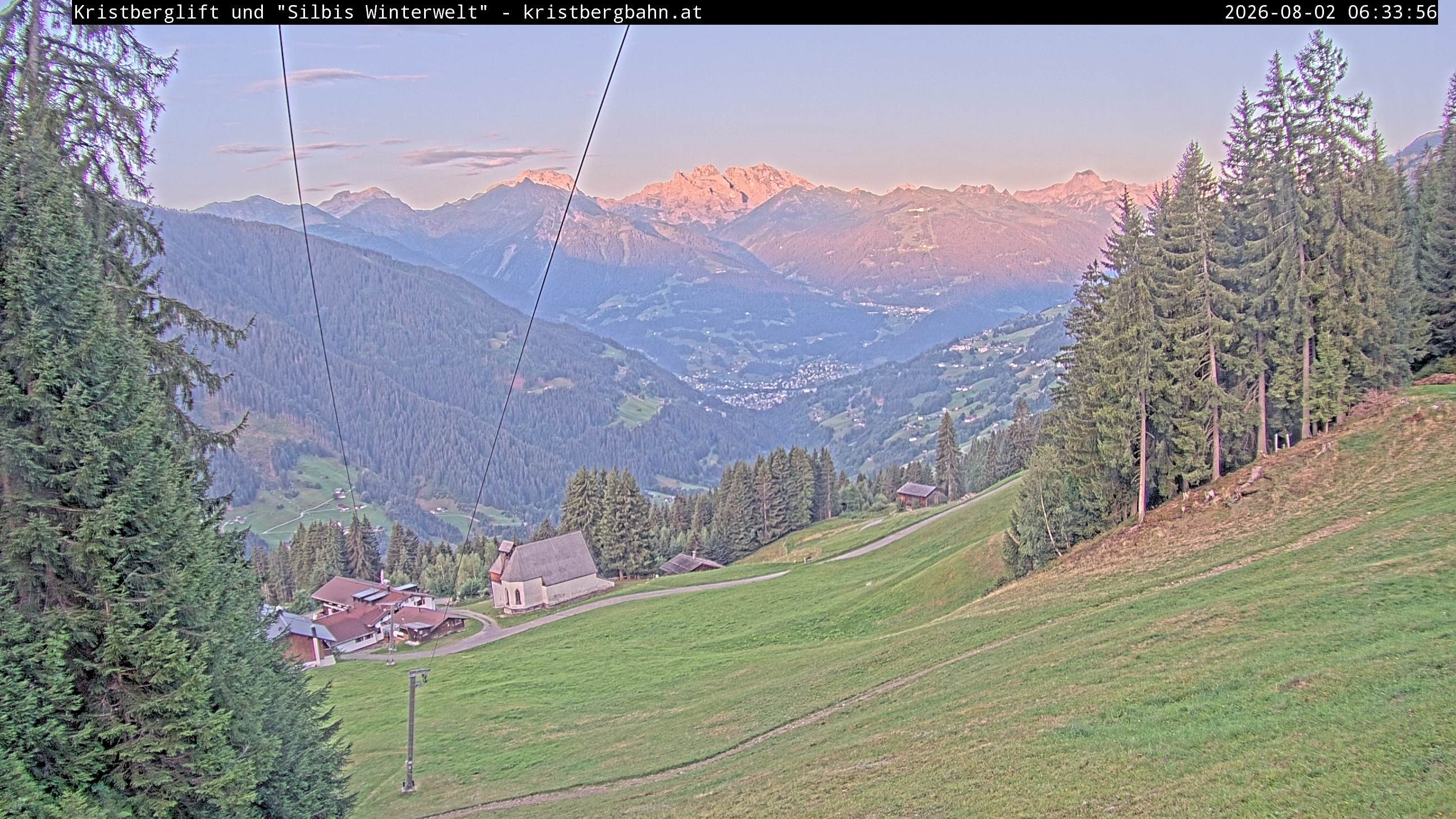 Archiv Foto Webcam Kristberg - Silbertal, St. Agatha Kirche