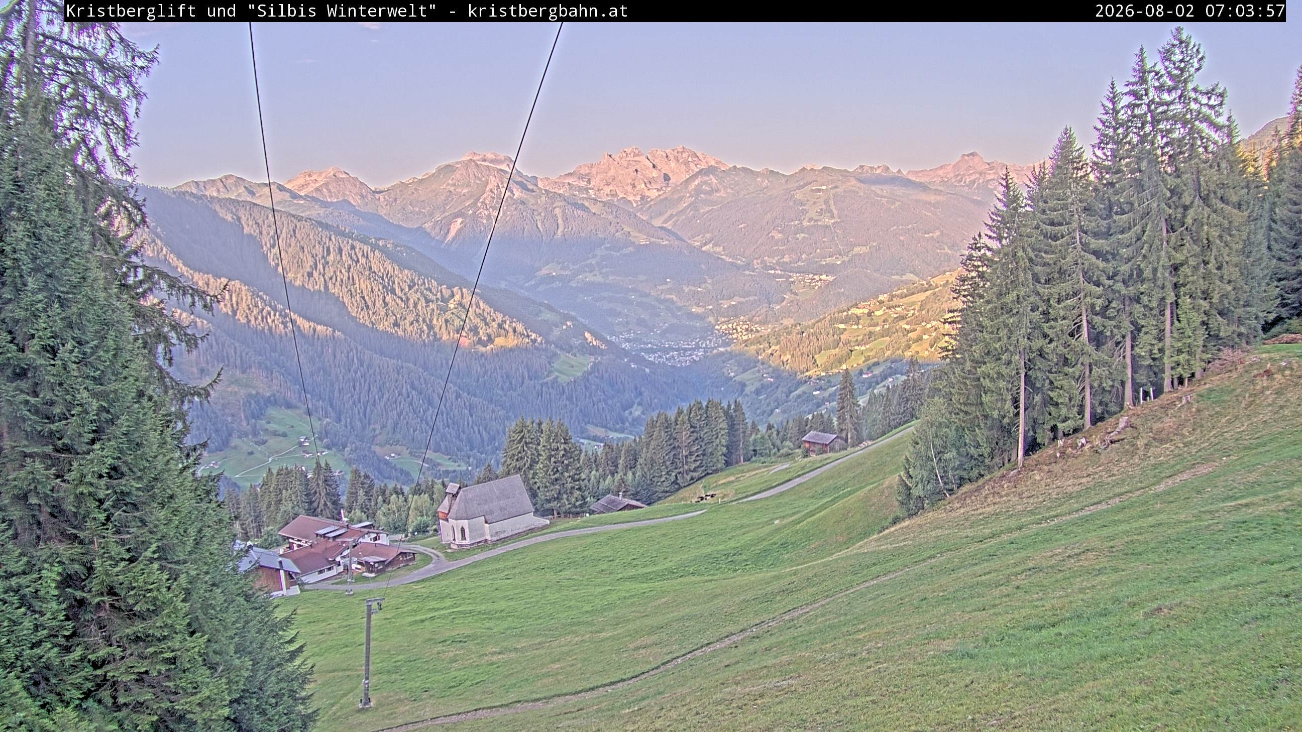 Archiv Foto Webcam Kristberg - Silbertal, St. Agatha Kirche