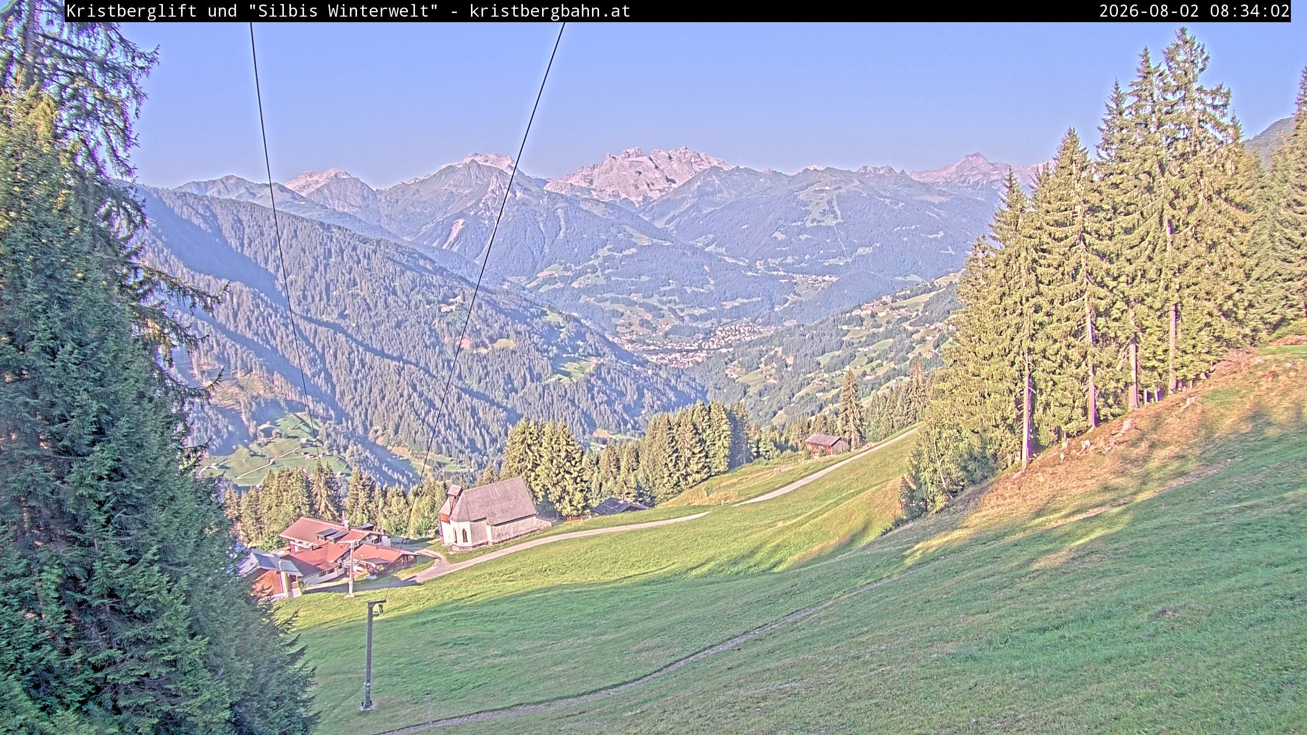 Archiv Foto Webcam Kristberg - Silbertal, St. Agatha Kirche