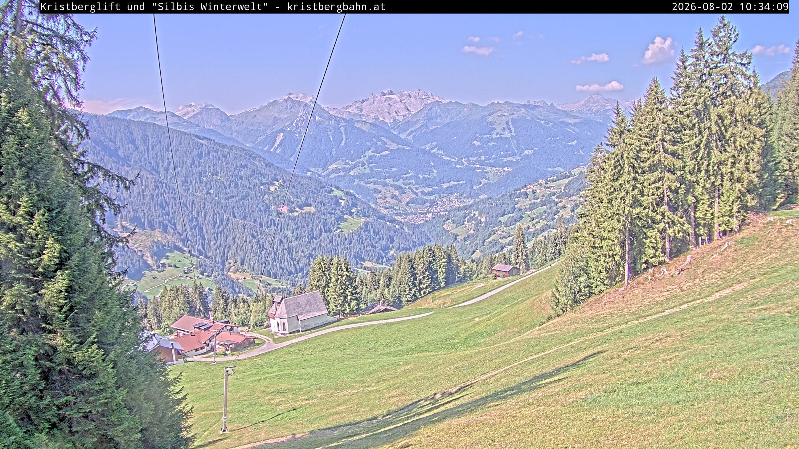 Archiv Foto Webcam Kristberg - Silbertal, St. Agatha Kirche