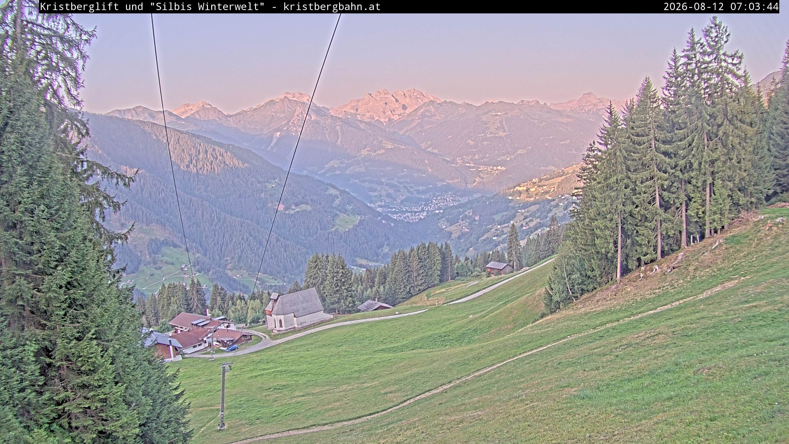 Archiv Foto Webcam Kristberg - Silbertal, St. Agatha Kirche