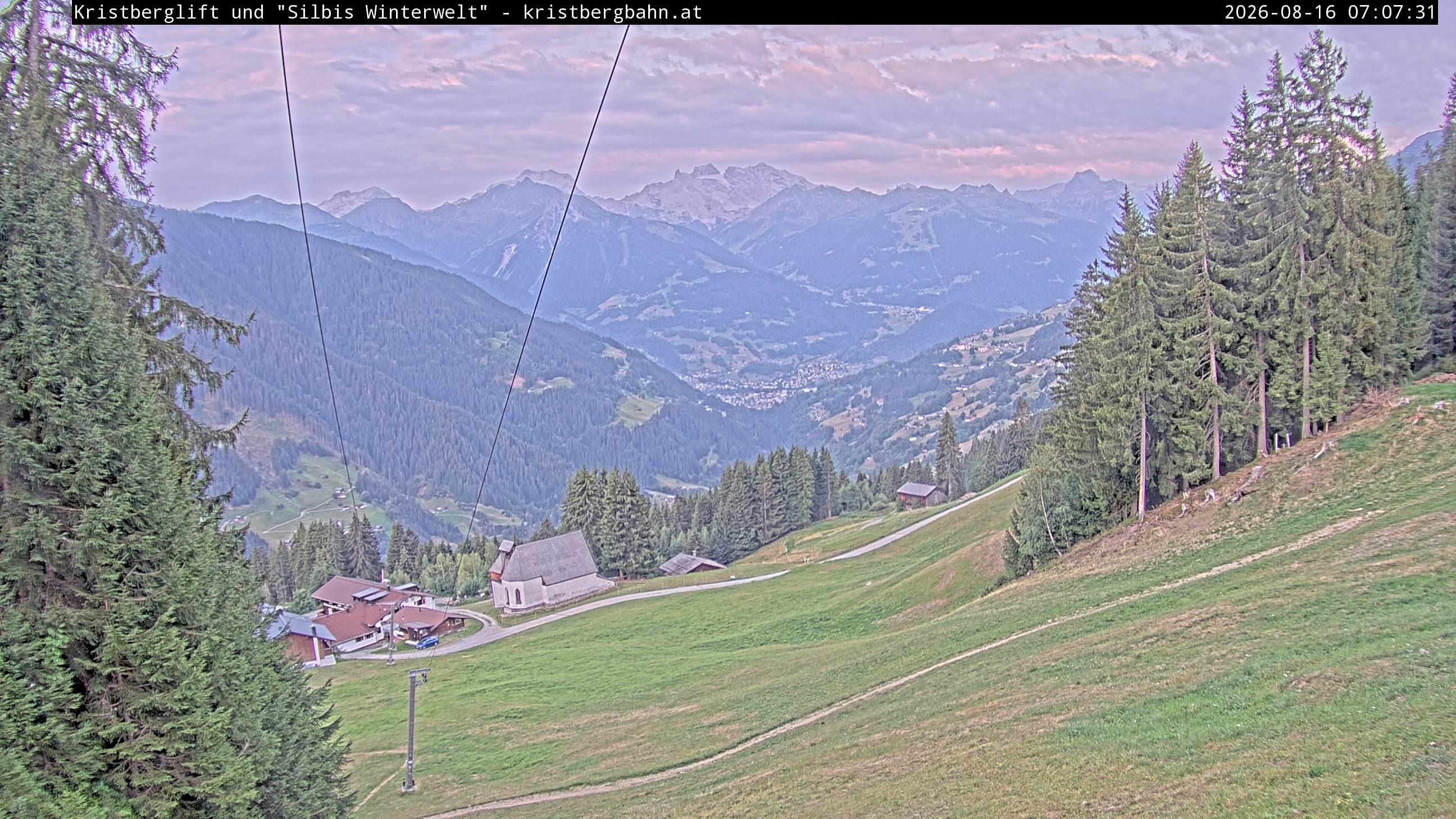 Archiv Foto Webcam Kristberg - Silbertal, St. Agatha Kirche