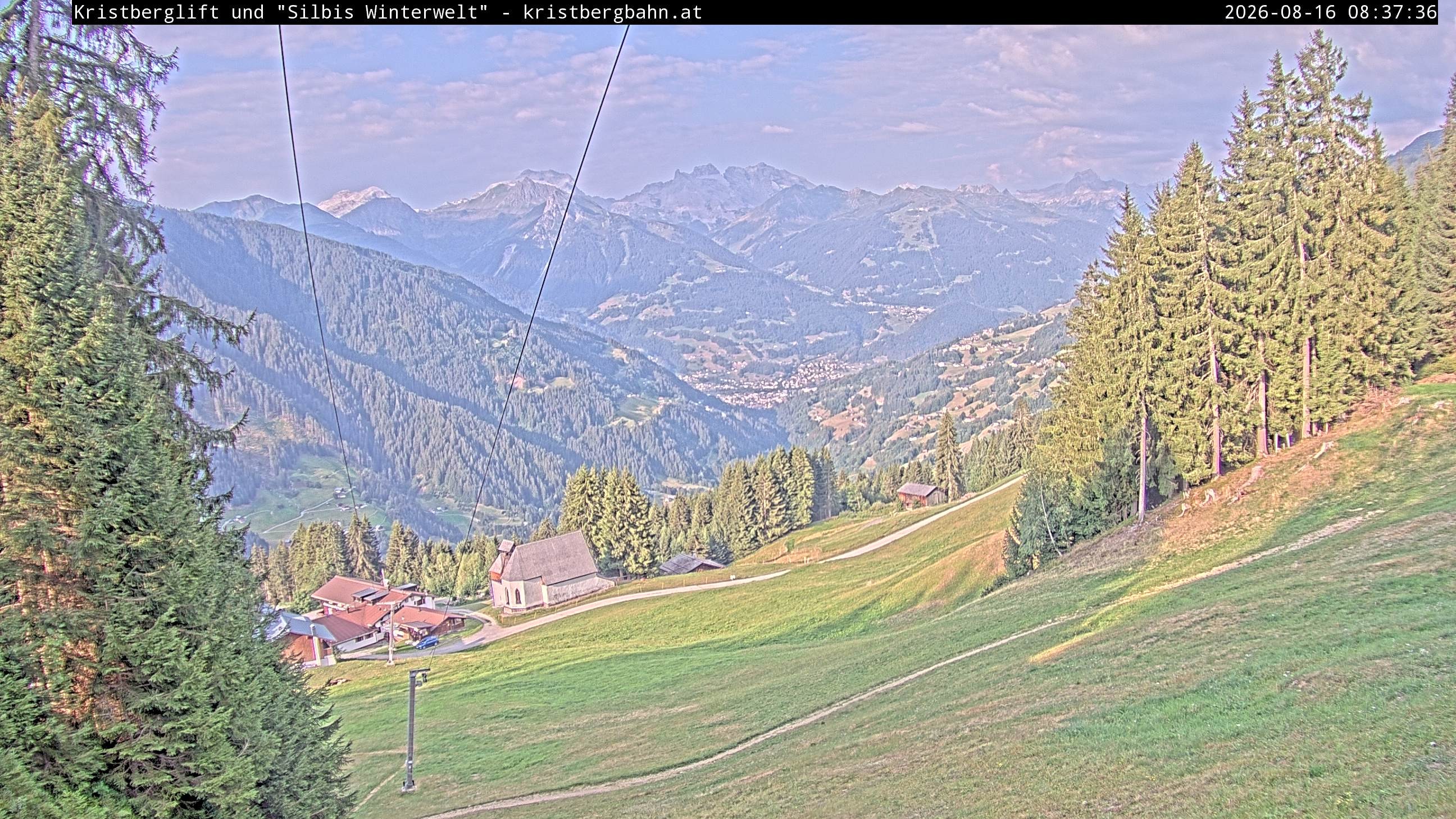 Archiv Foto Webcam Kristberg - Silbertal, St. Agatha Kirche