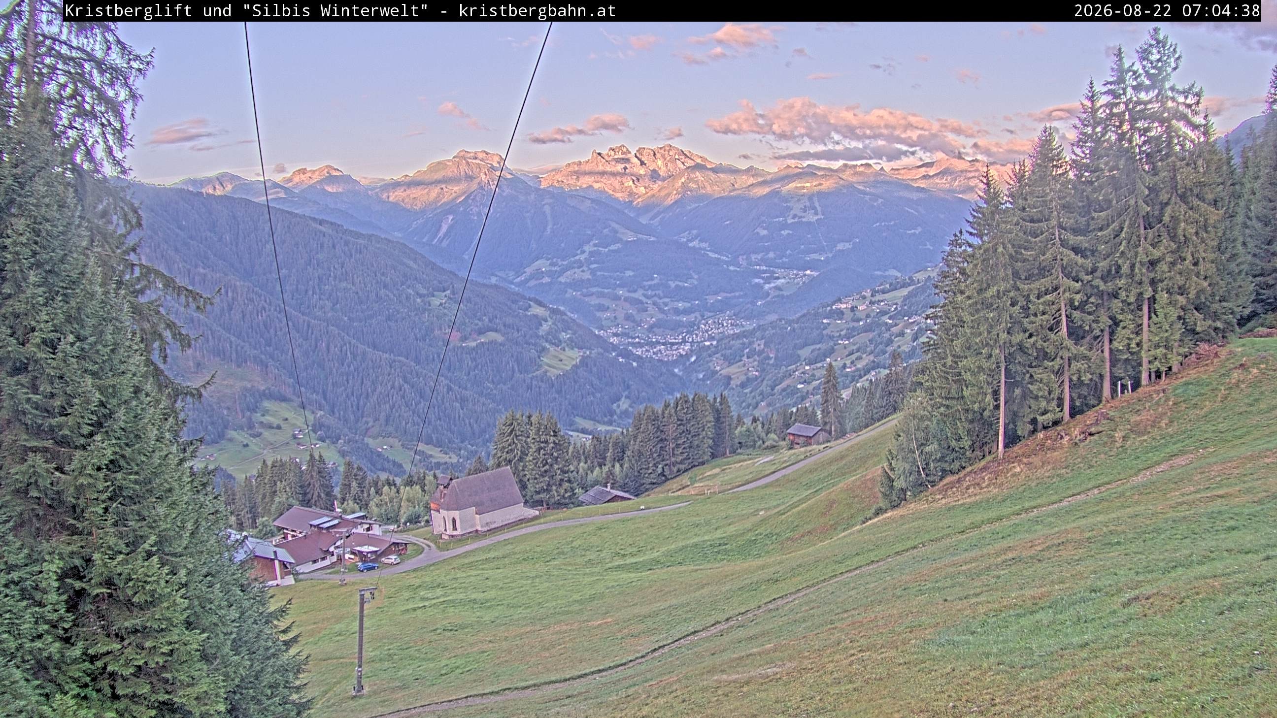 Archiv Foto Webcam Kristberg - Silbertal, St. Agatha Kirche