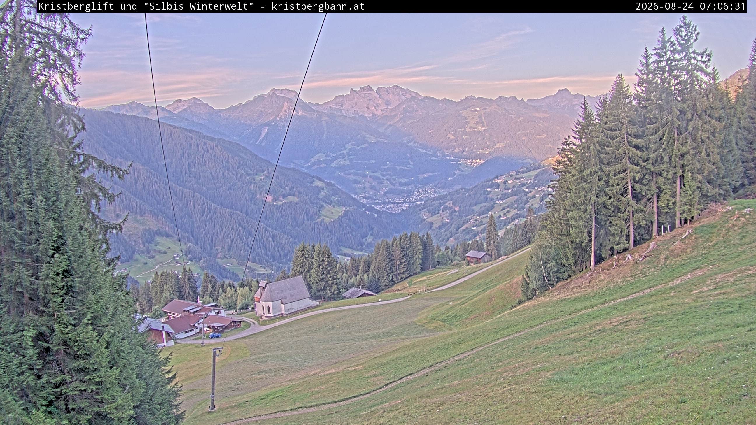 Archiv Foto Webcam Kristberg - Silbertal, St. Agatha Kirche