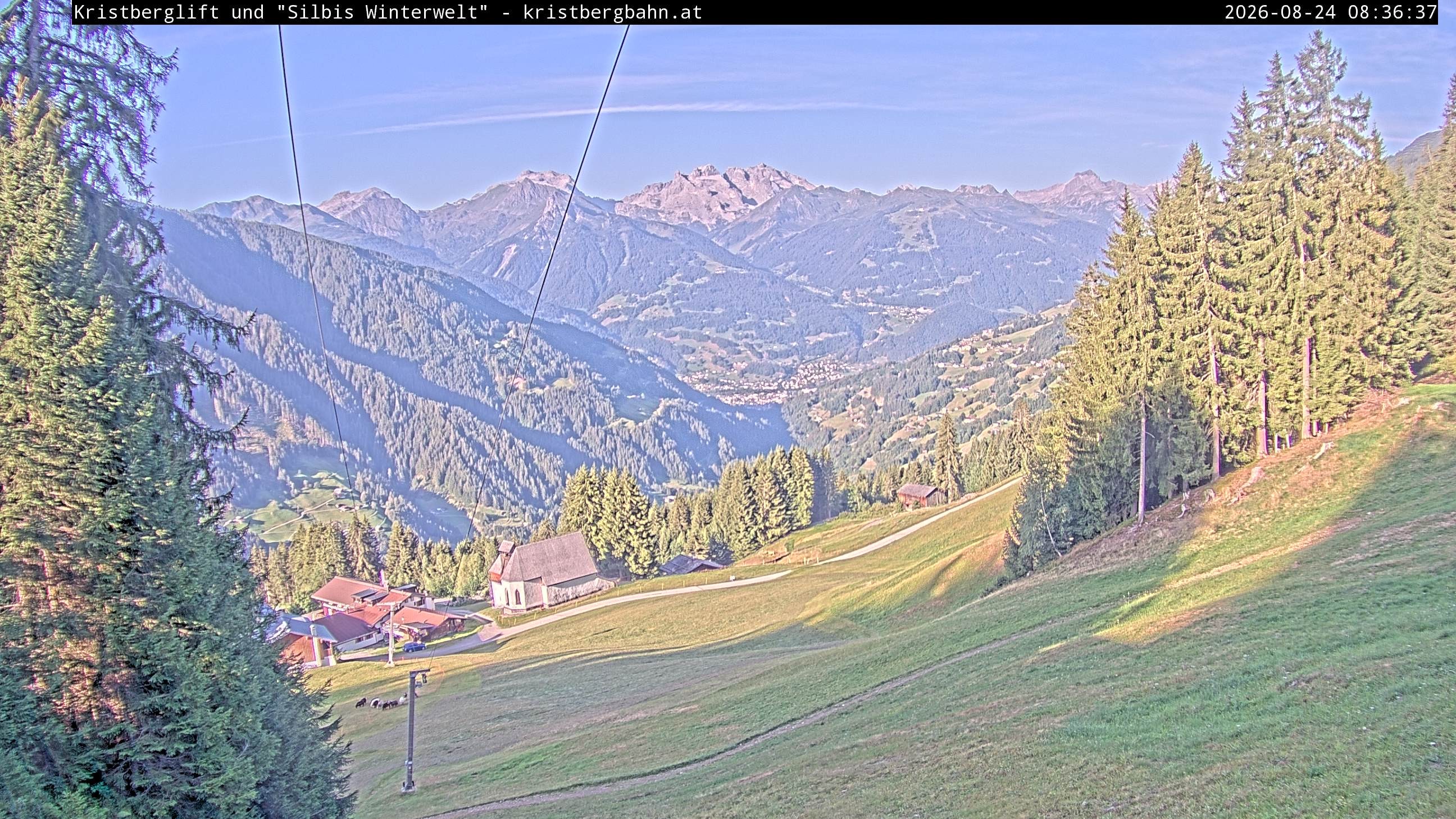 Archiv Foto Webcam Kristberg - Silbertal, St. Agatha Kirche