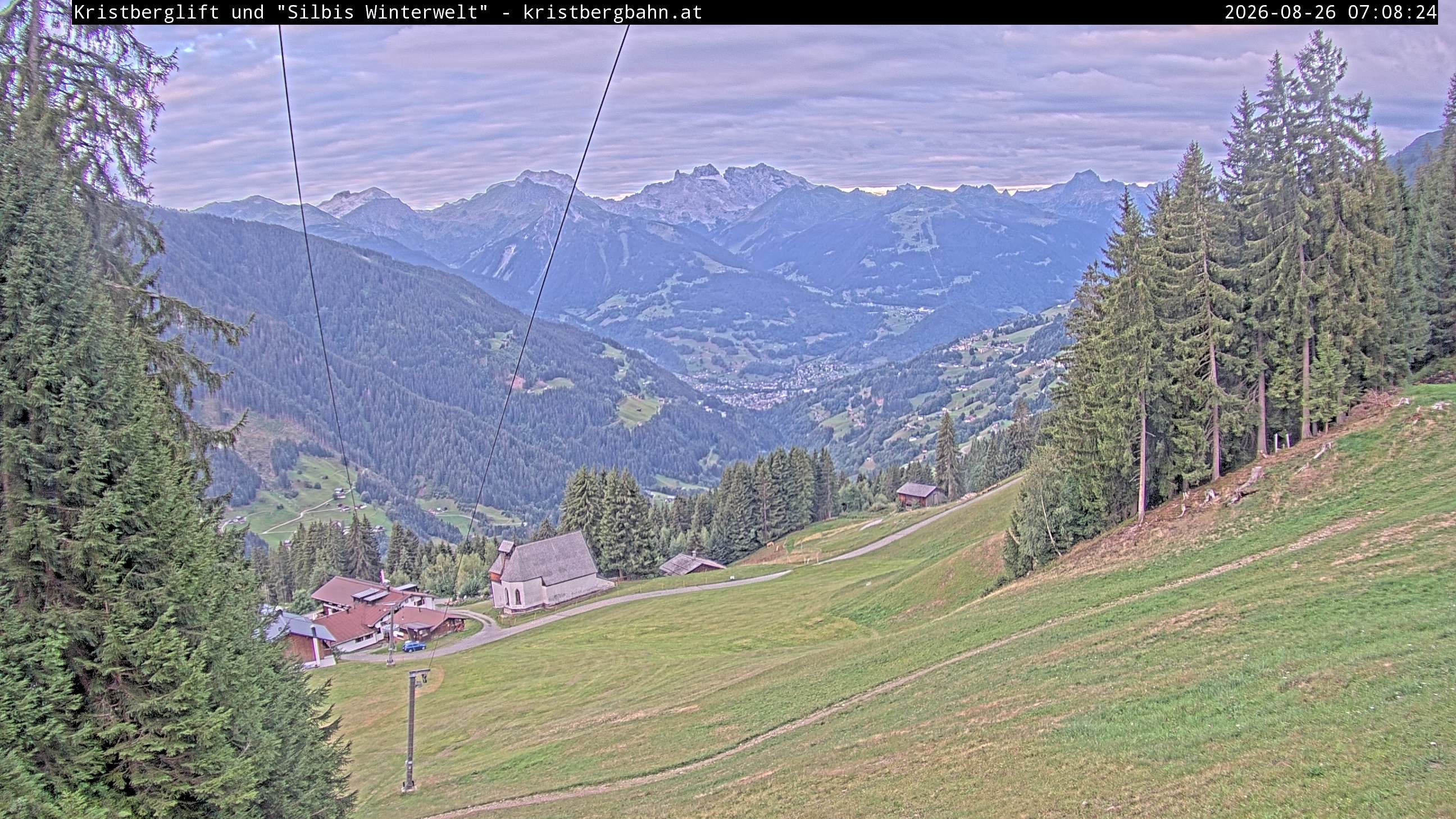 Archiv Foto Webcam Kristberg - Silbertal, St. Agatha Kirche