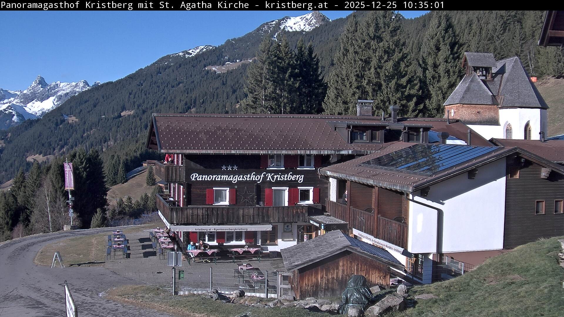 Archiv Foto Webcam Panoramagasthof Kristberg (Silbertal)