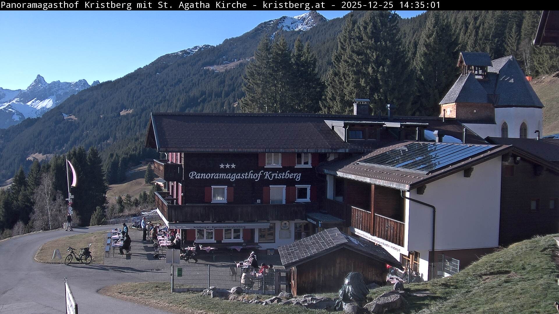 Archiv Foto Webcam Panoramagasthof Kristberg (Silbertal)