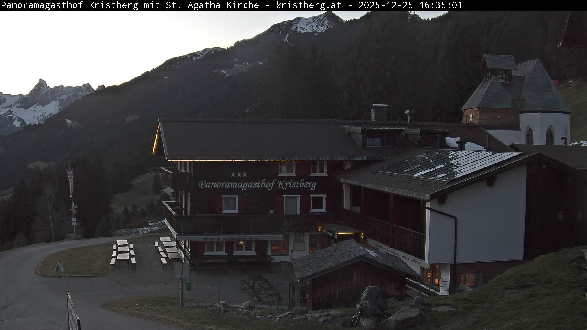 Archiv Foto Webcam Panoramagasthof Kristberg (Silbertal)