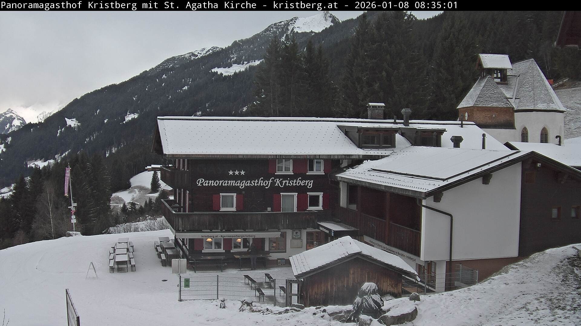 Archiv Foto Webcam Panoramagasthof Kristberg (Silbertal)