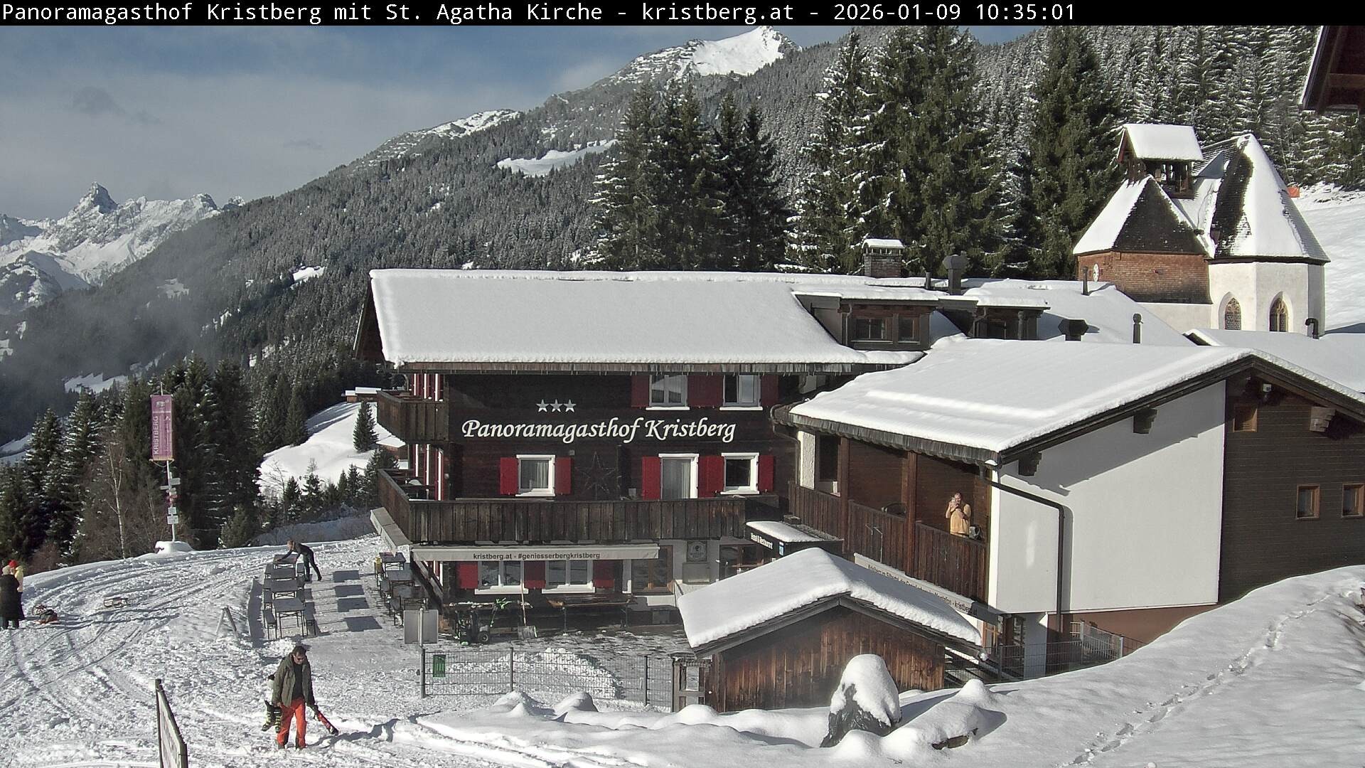 Archiv Foto Webcam Panoramagasthof Kristberg (Silbertal)