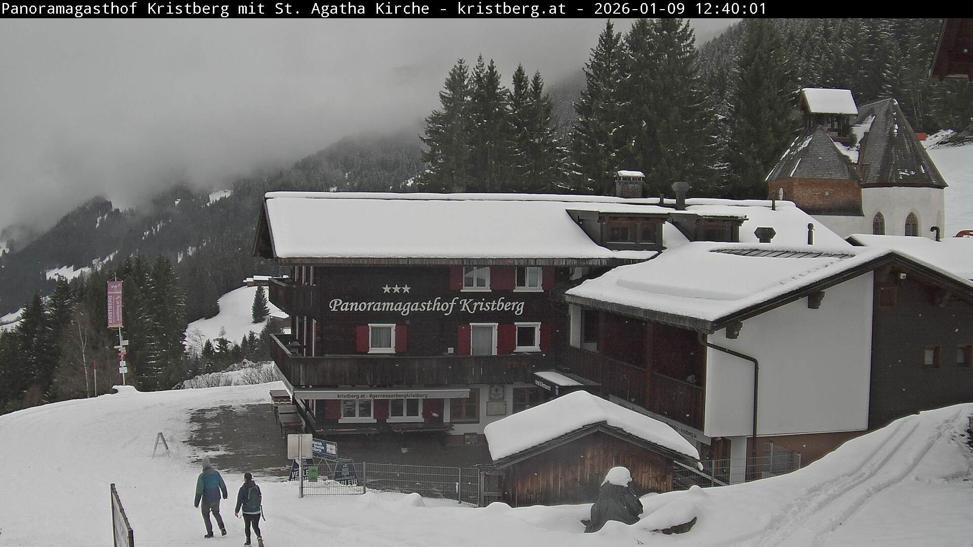 Archiv Foto Webcam Panoramagasthof Kristberg (Silbertal)