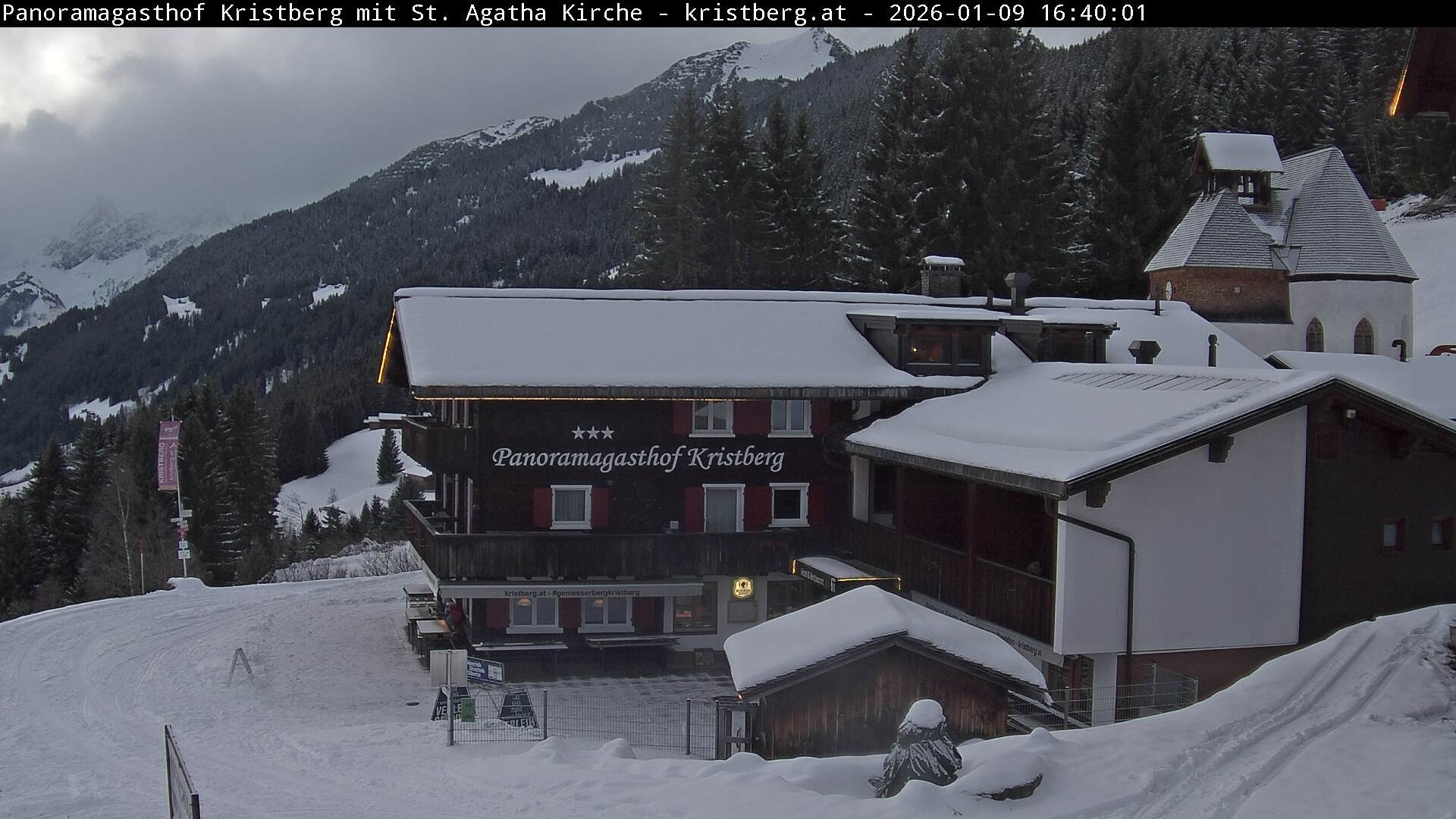 Archiv Foto Webcam Panoramagasthof Kristberg (Silbertal)