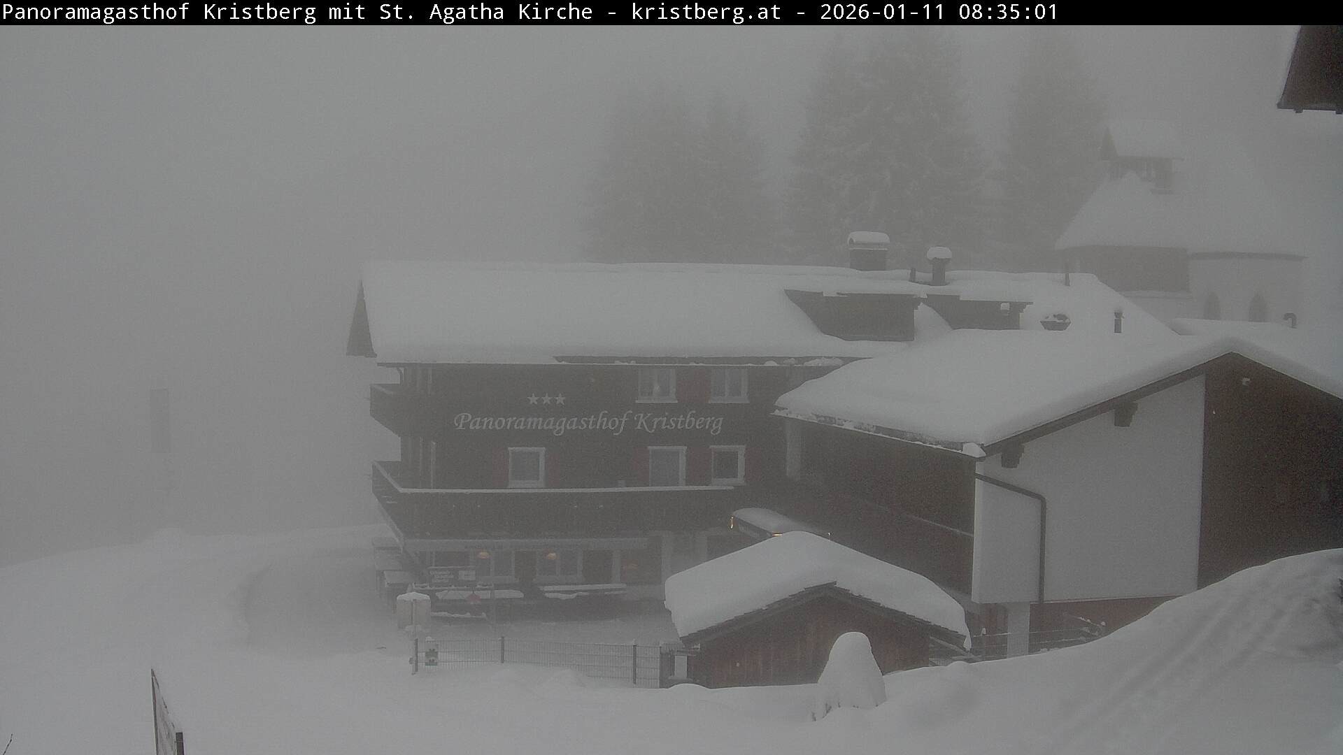 Archiv Foto Webcam Panoramagasthof Kristberg (Silbertal)