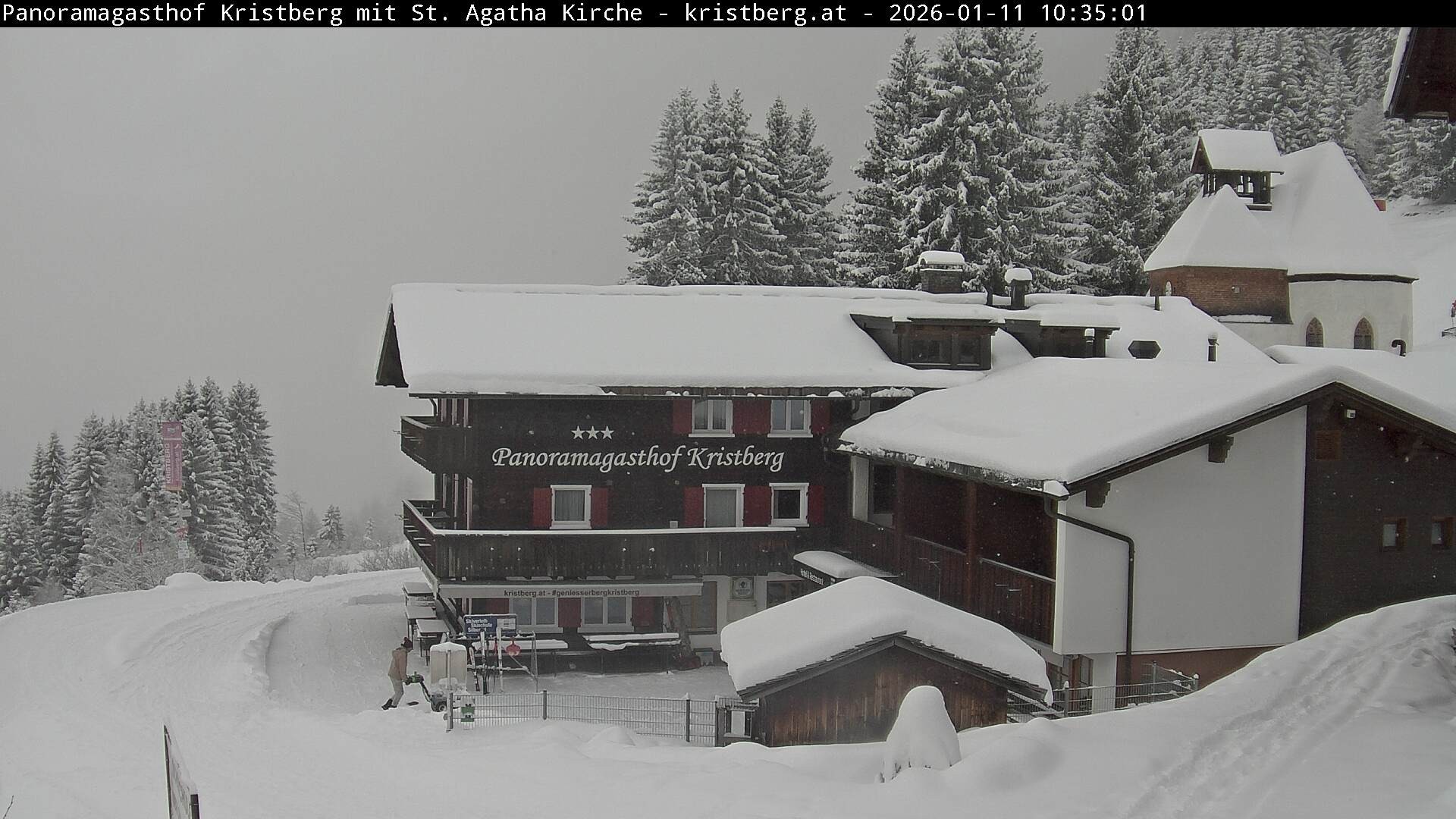 Archiv Foto Webcam Panoramagasthof Kristberg (Silbertal)