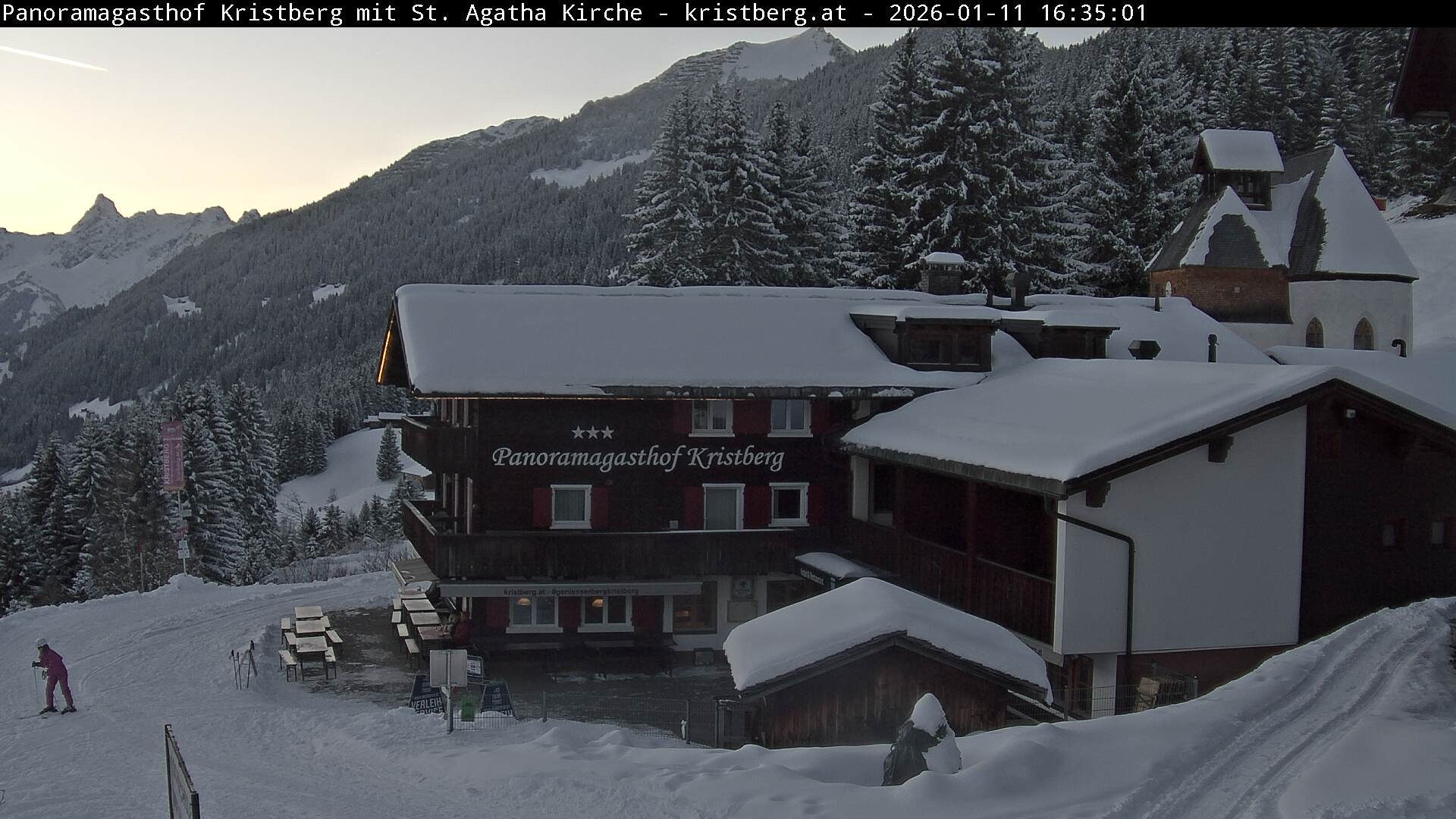 Archiv Foto Webcam Panoramagasthof Kristberg (Silbertal)