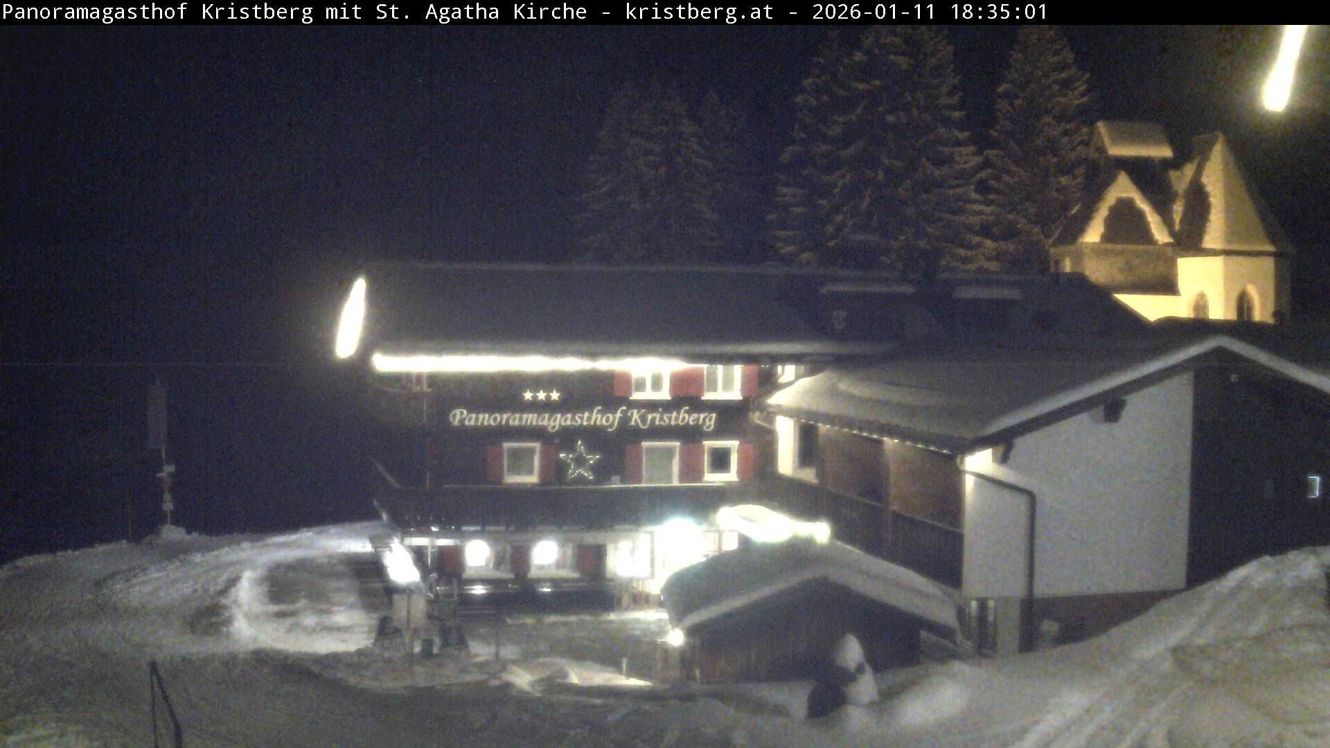 Archiv Foto Webcam Panoramagasthof Kristberg (Silbertal)