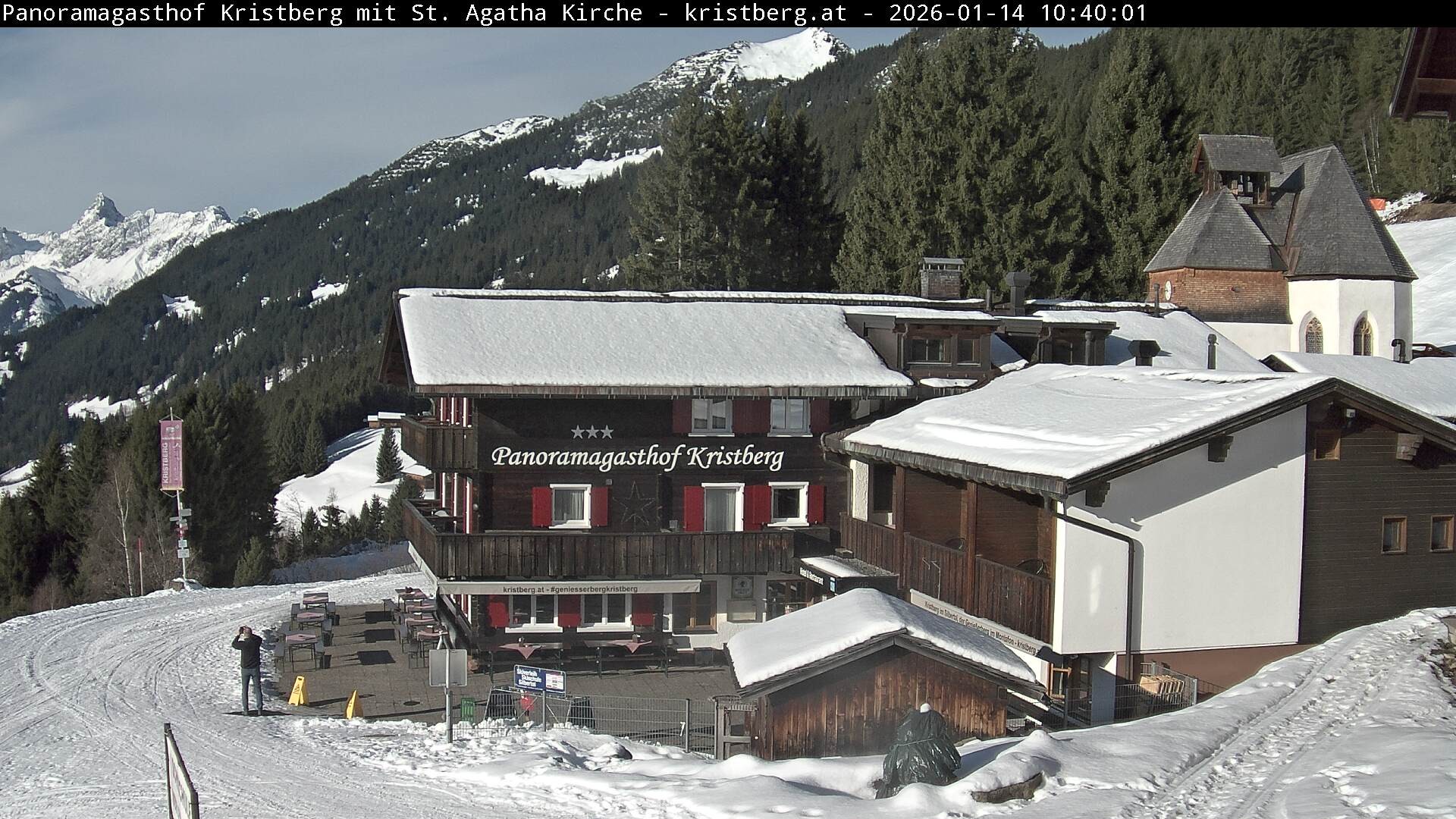 Archiv Foto Webcam Panoramagasthof Kristberg (Silbertal)