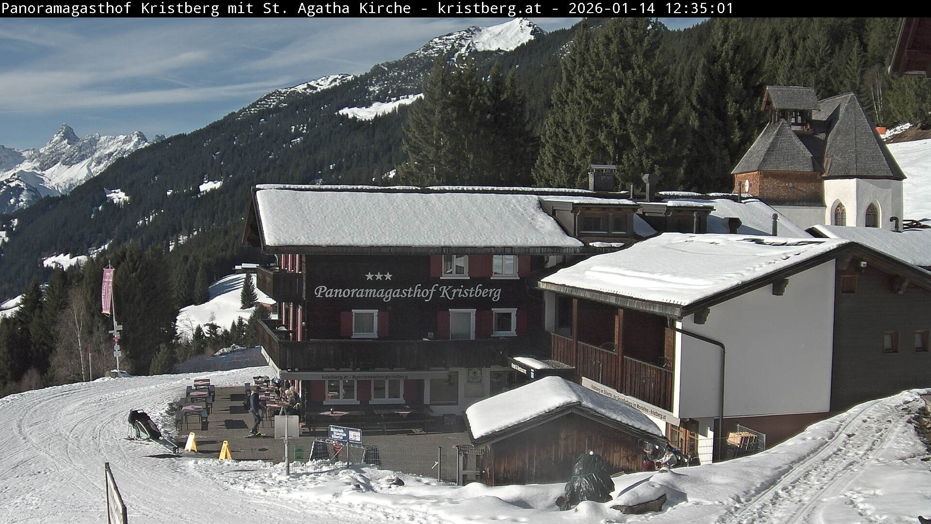 Archiv Foto Webcam Panoramagasthof Kristberg (Silbertal)