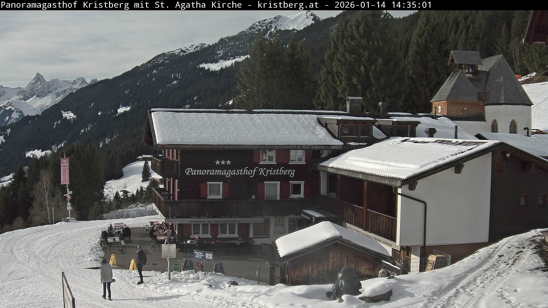 Archiv Foto Webcam Panoramagasthof Kristberg (Silbertal)