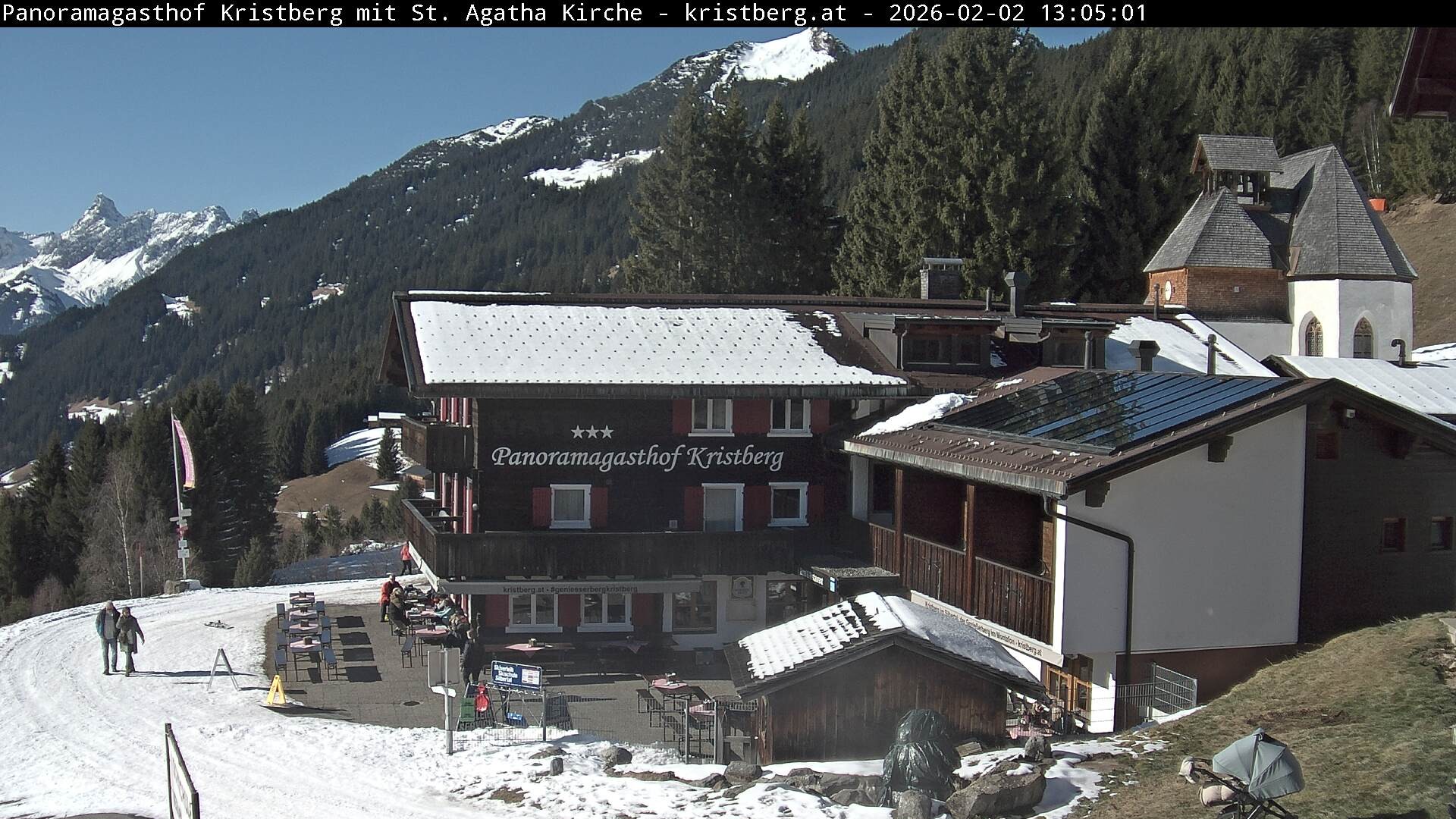 Archiv Foto Webcam Panoramagasthof Kristberg (Silbertal)