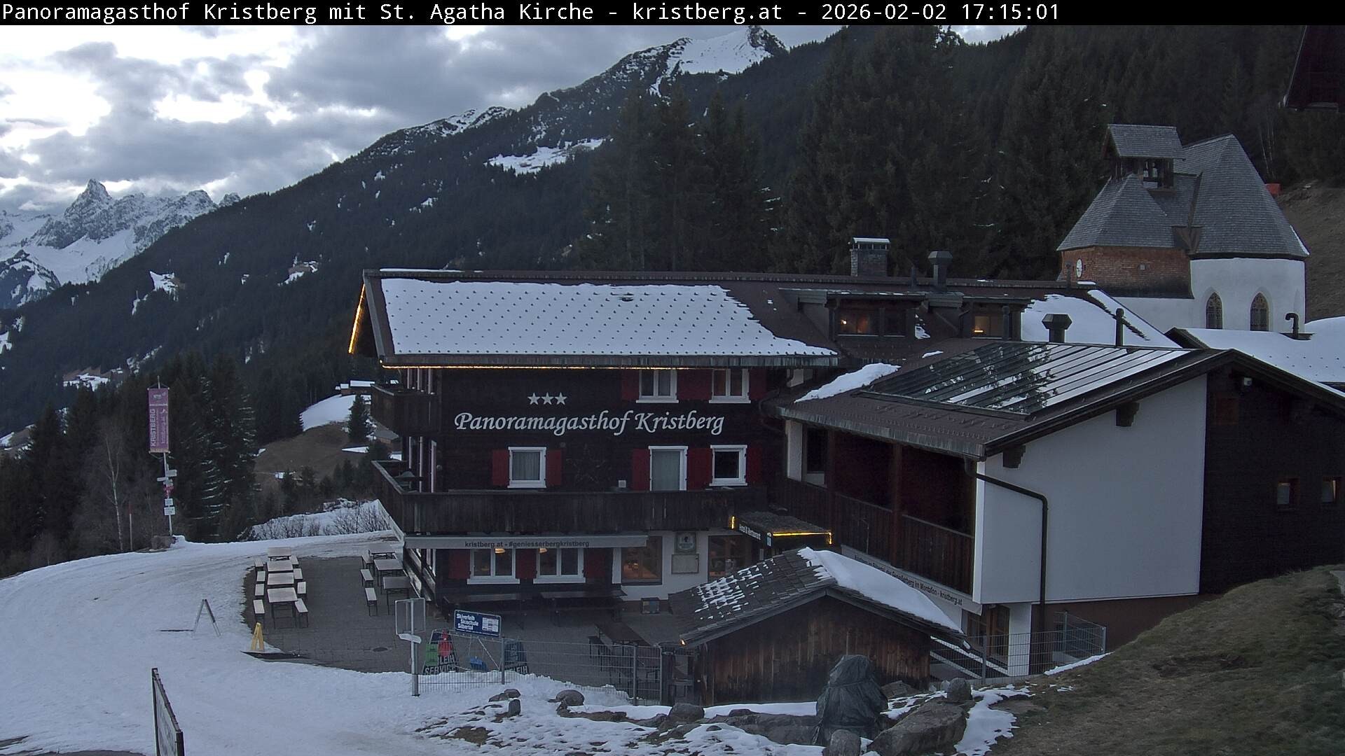 Archiv Foto Webcam Panoramagasthof Kristberg (Silbertal)