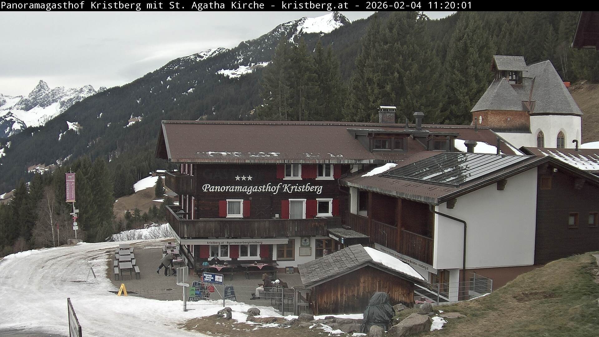 Archiv Foto Webcam Panoramagasthof Kristberg (Silbertal)