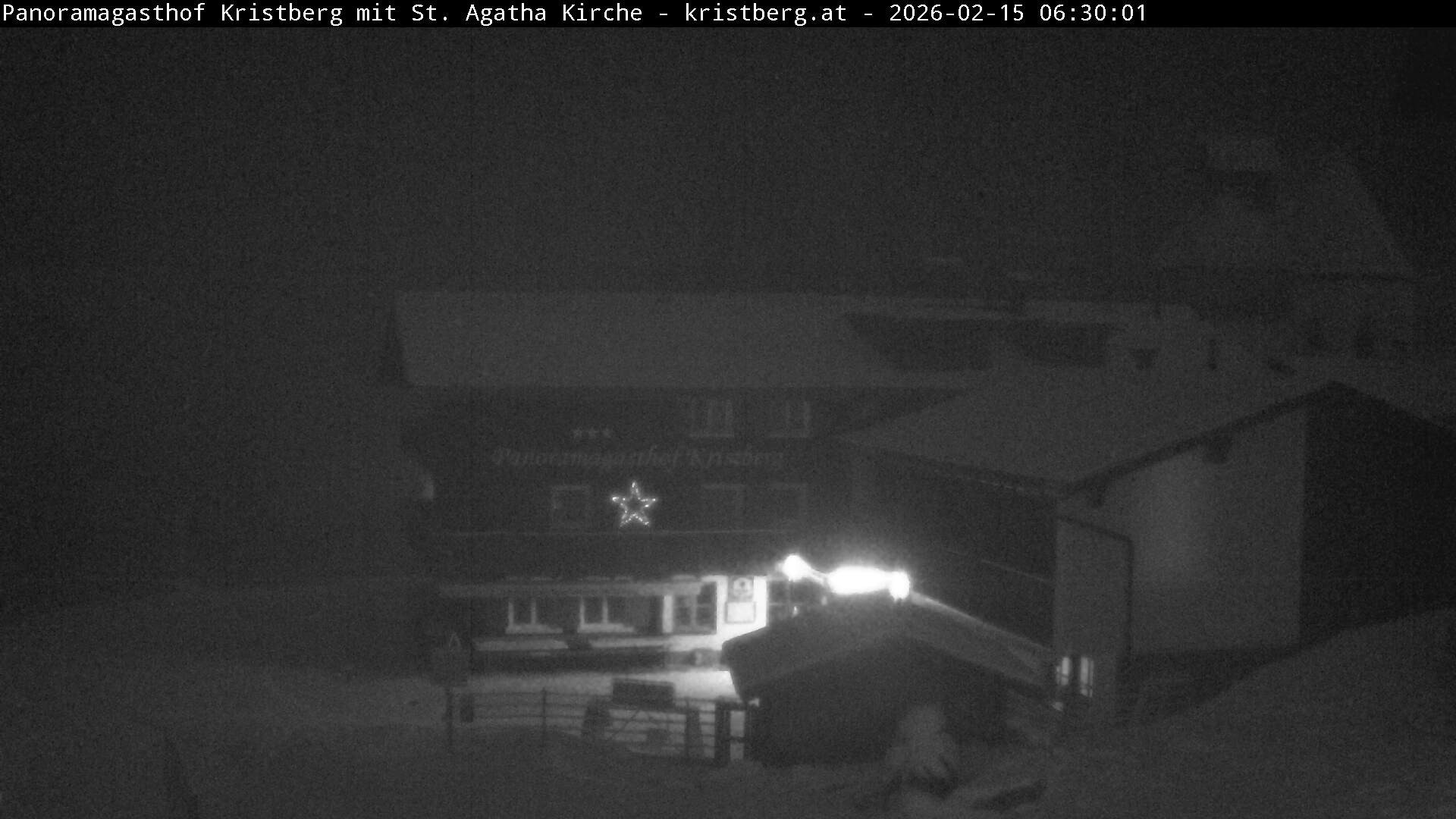 Archived image Webcam Restaurant "Panoramagasthof Kristberg" in Silbertal