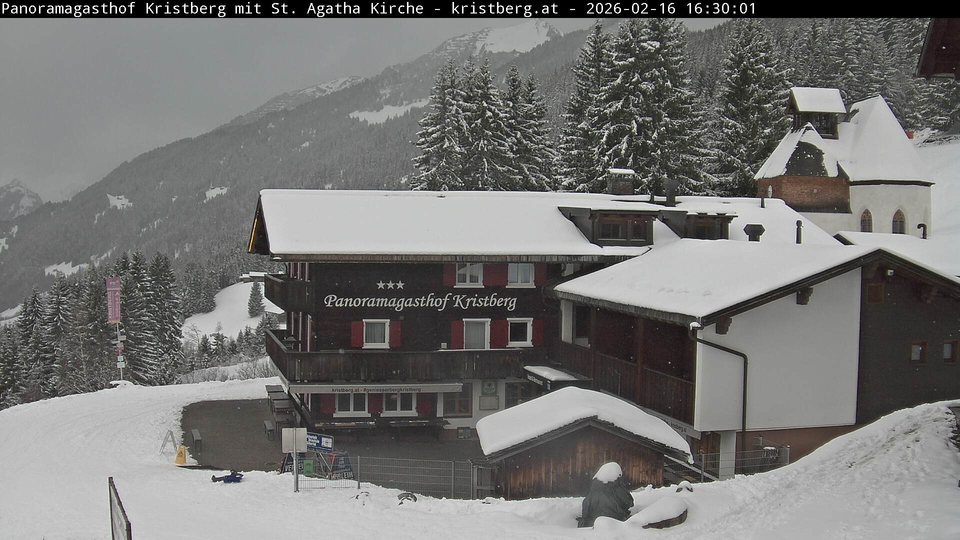 Archiv Foto Webcam Panoramagasthof Kristberg (Silbertal)