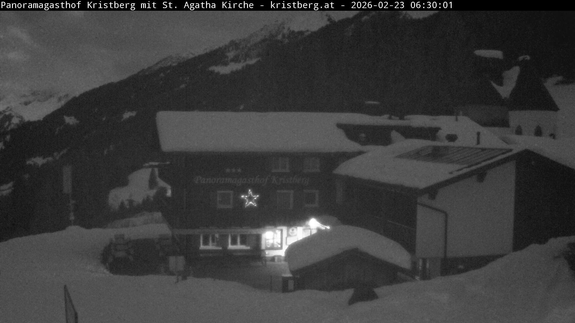 Archiv Foto Webcam Panoramagasthof Kristberg (Silbertal)