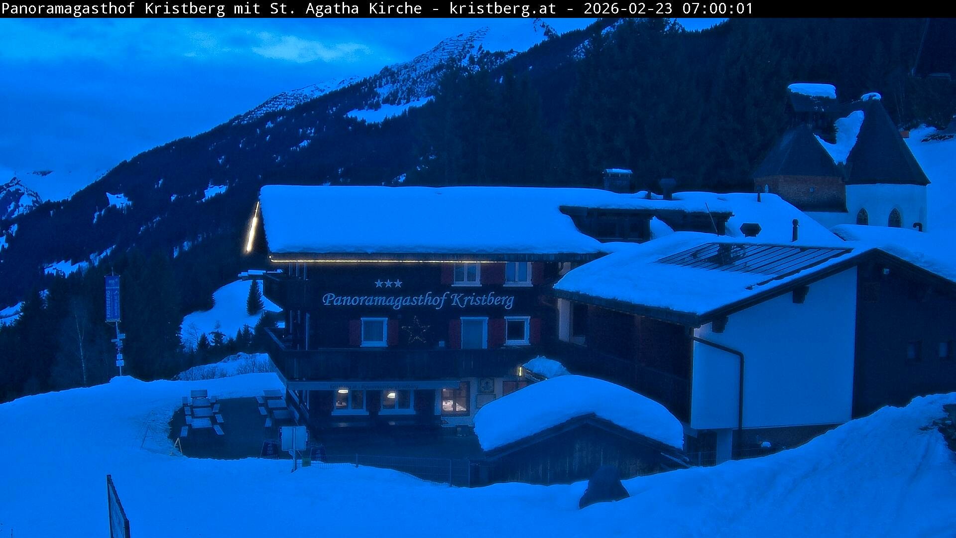 Archiv Foto Webcam Panoramagasthof Kristberg (Silbertal)