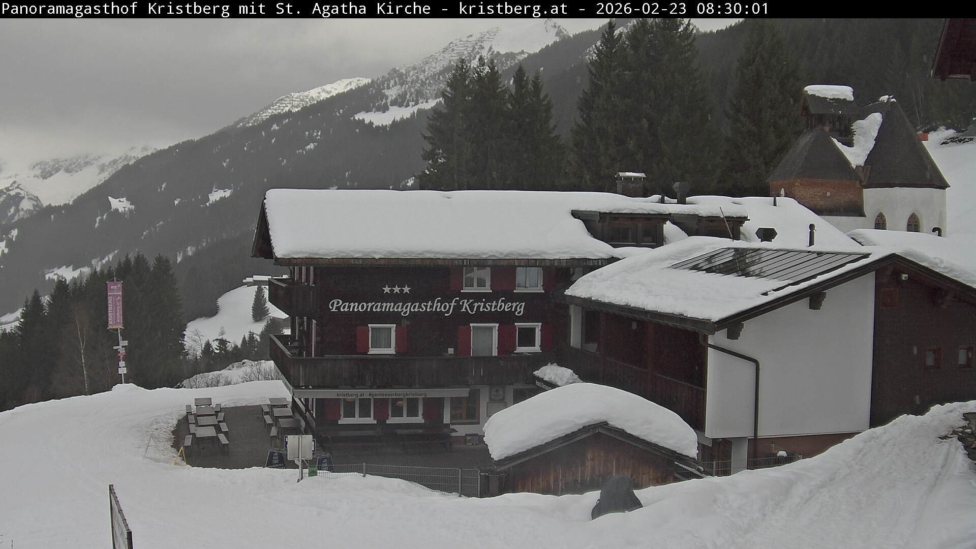 Archiv Foto Webcam Panoramagasthof Kristberg (Silbertal)