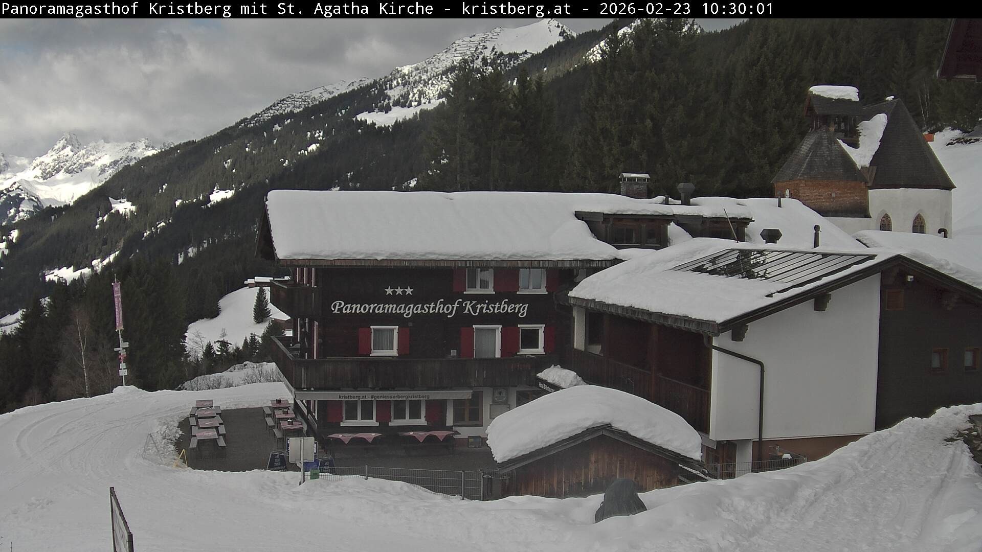 Archiv Foto Webcam Panoramagasthof Kristberg (Silbertal)