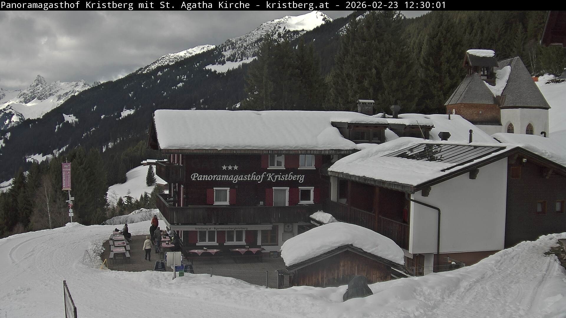 Archiv Foto Webcam Panoramagasthof Kristberg (Silbertal)