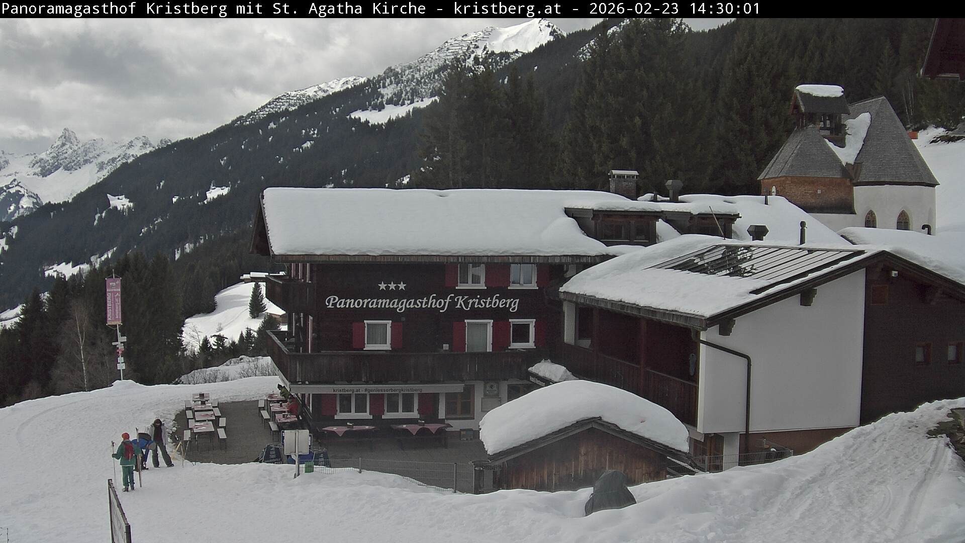 Archiv Foto Webcam Panoramagasthof Kristberg (Silbertal)