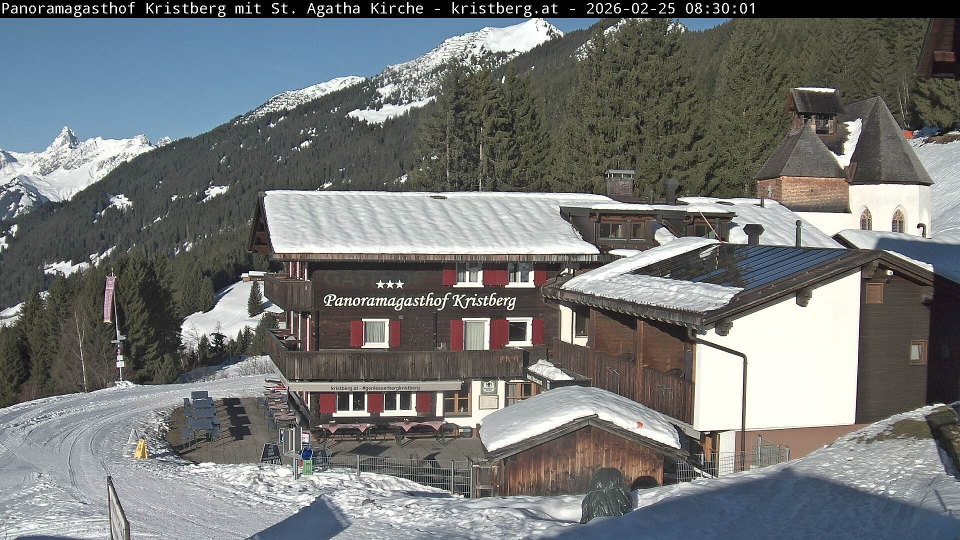 Archiv Foto Webcam Panoramagasthof Kristberg (Silbertal)