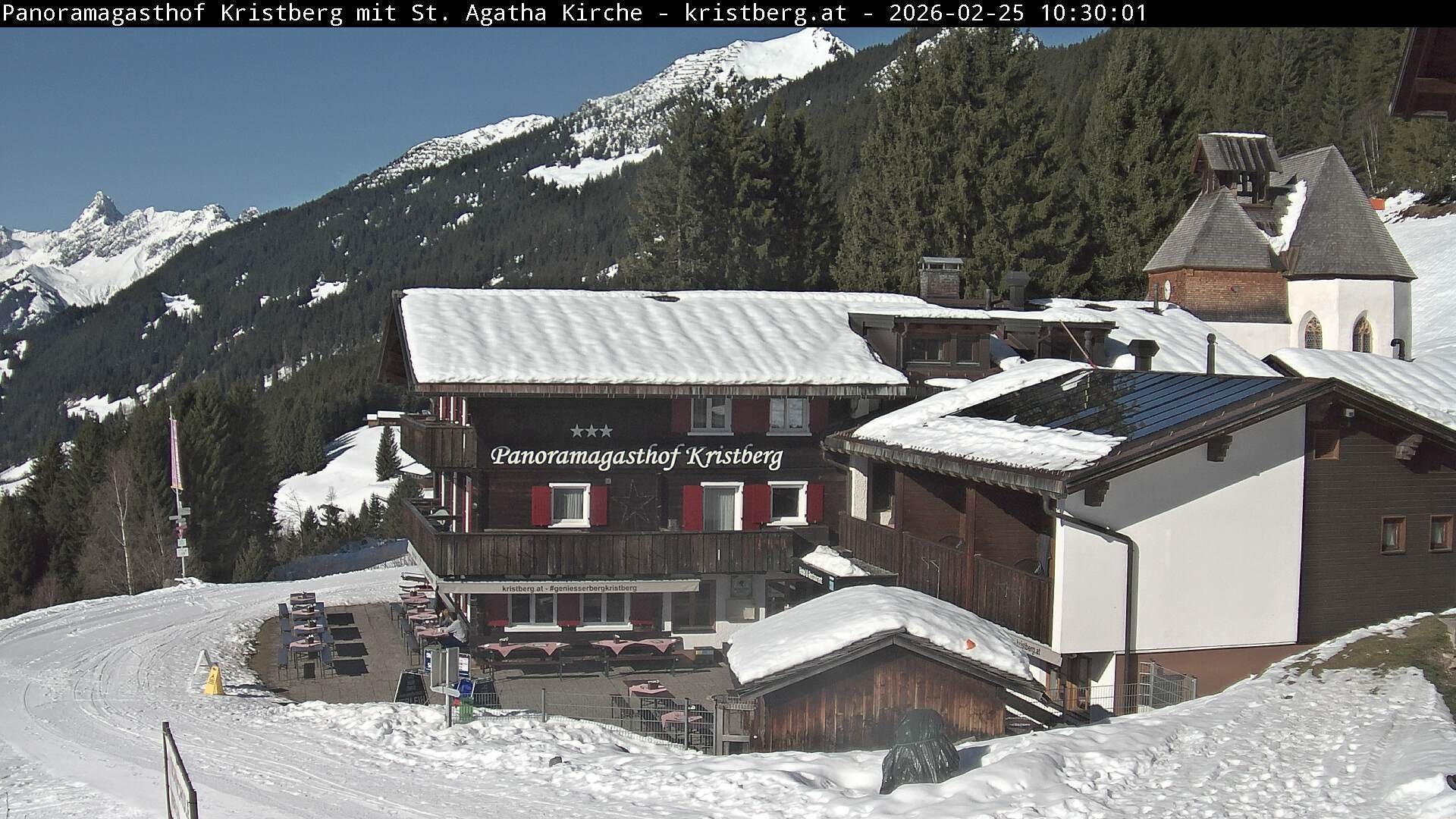 Archiv Foto Webcam Panoramagasthof Kristberg (Silbertal)