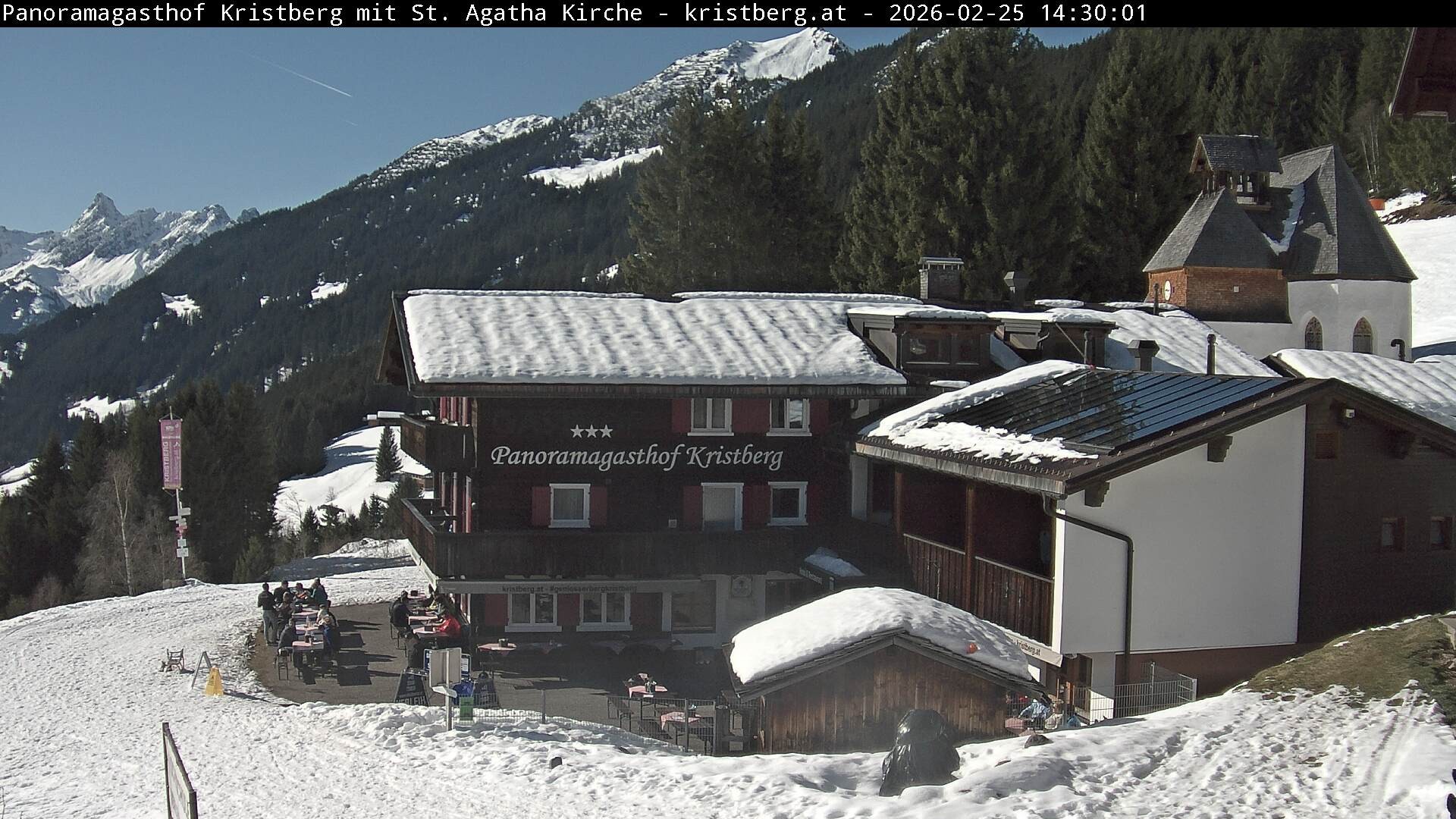 Archiv Foto Webcam Panoramagasthof Kristberg (Silbertal)