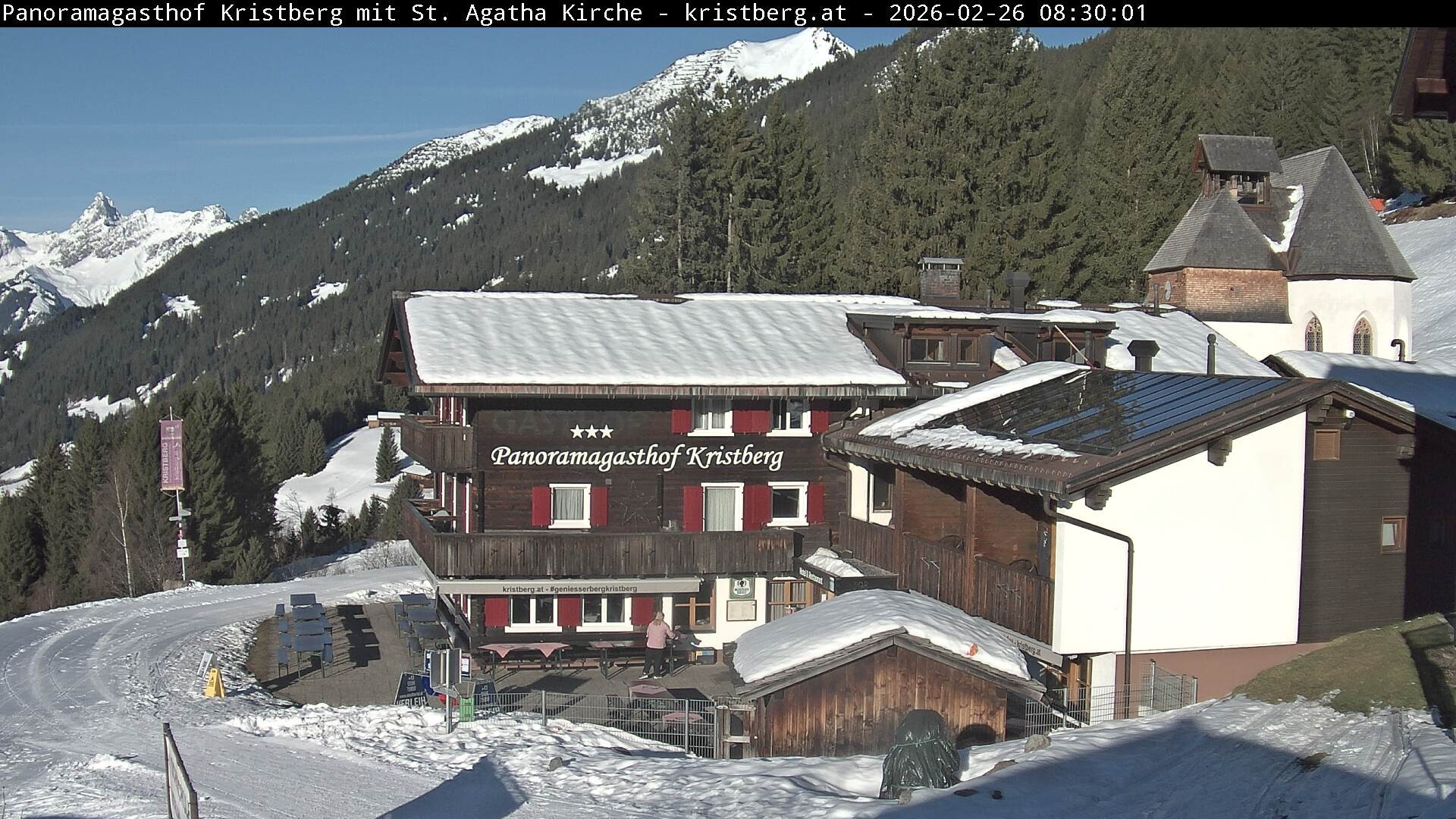 Archiv Foto Webcam Panoramagasthof Kristberg (Silbertal)