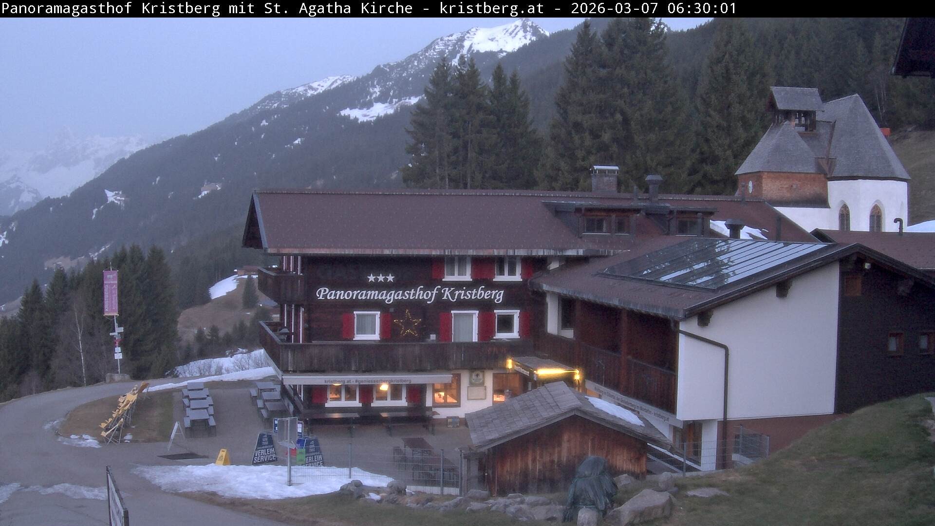 Archiv Foto Webcam Panoramagasthof Kristberg (Silbertal)