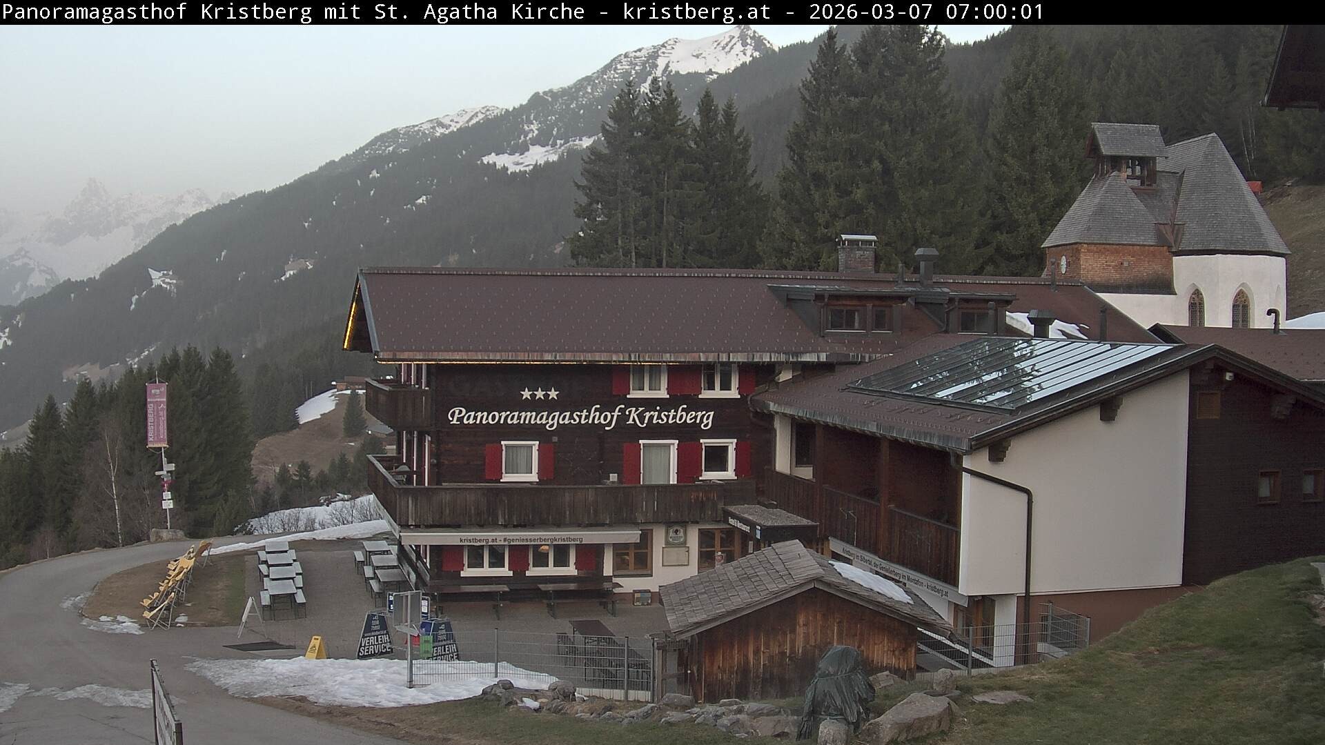 Archiv Foto Webcam Panoramagasthof Kristberg (Silbertal)