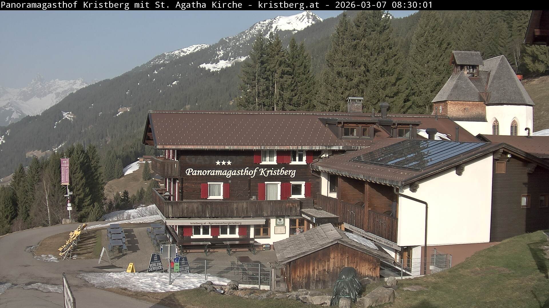 Archiv Foto Webcam Panoramagasthof Kristberg (Silbertal)