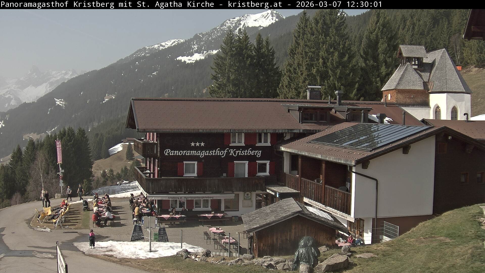 Archiv Foto Webcam Panoramagasthof Kristberg (Silbertal)