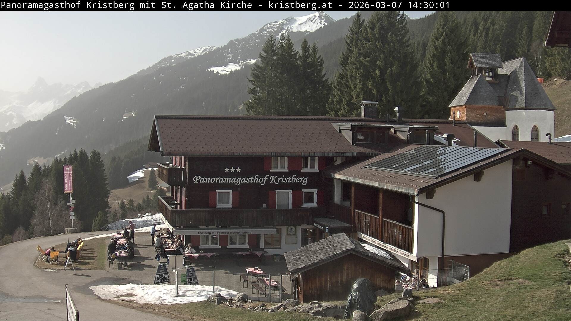 Archiv Foto Webcam Panoramagasthof Kristberg (Silbertal)