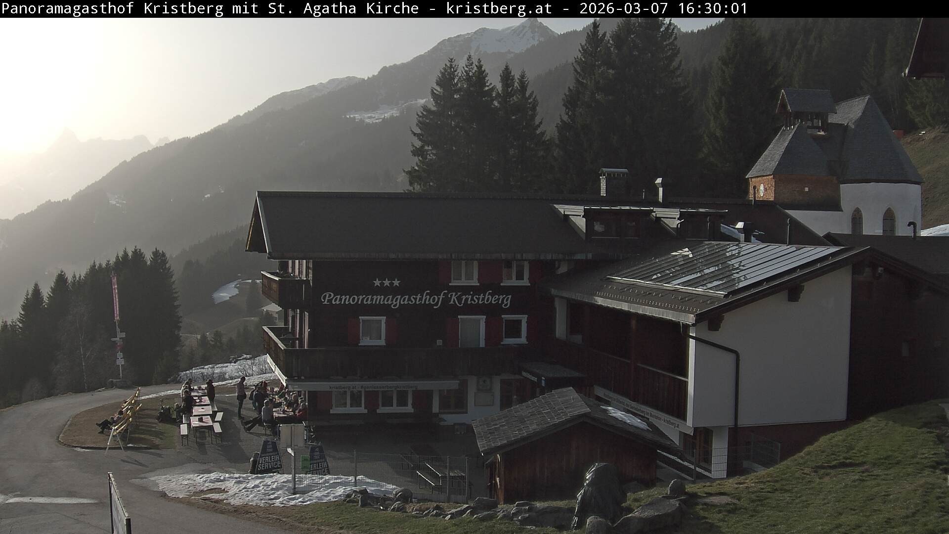 Archiv Foto Webcam Panoramagasthof Kristberg (Silbertal)