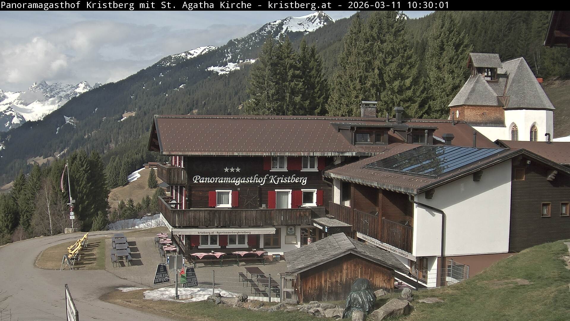 Archiv Foto Webcam Panoramagasthof Kristberg (Silbertal)