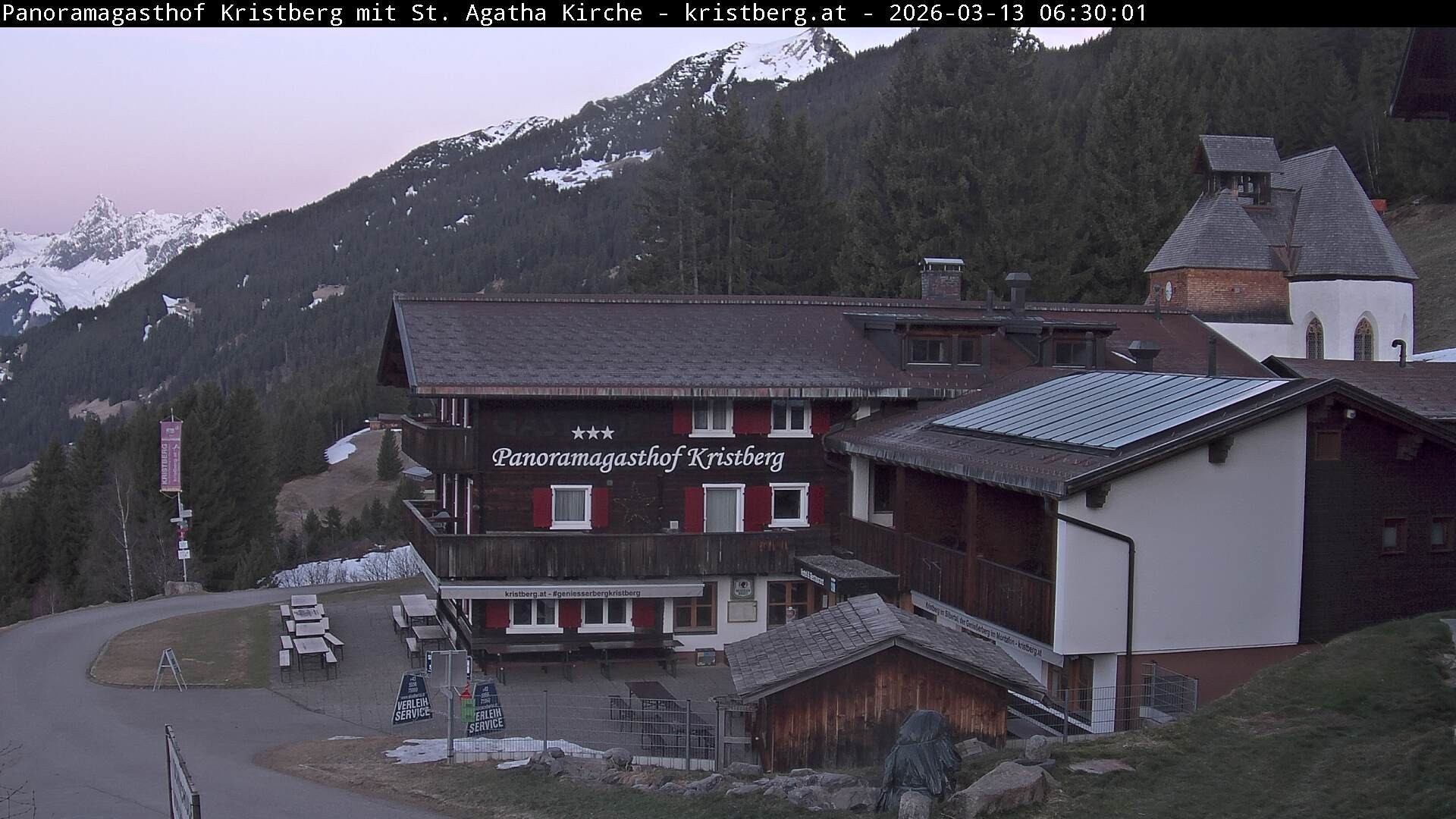 Archiv Foto Webcam Panoramagasthof Kristberg (Silbertal)