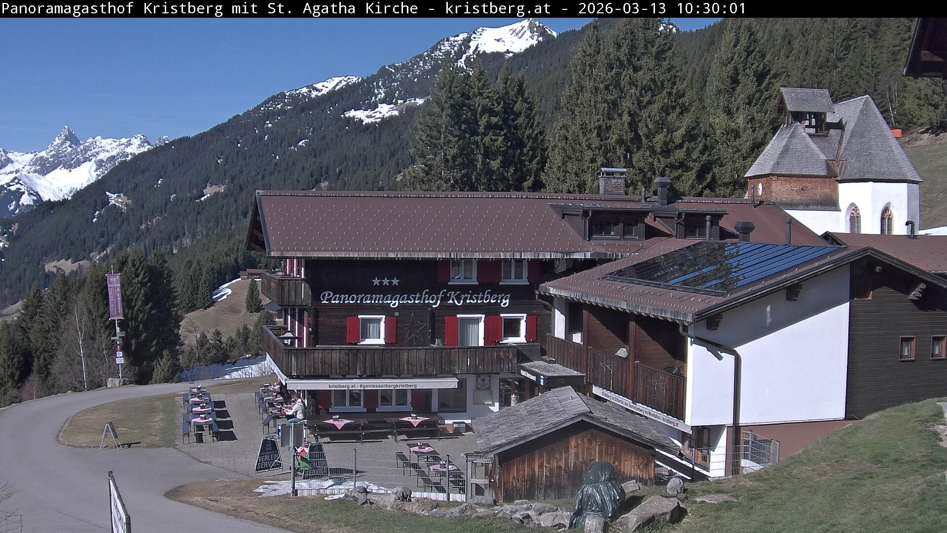 Archiv Foto Webcam Panoramagasthof Kristberg (Silbertal)